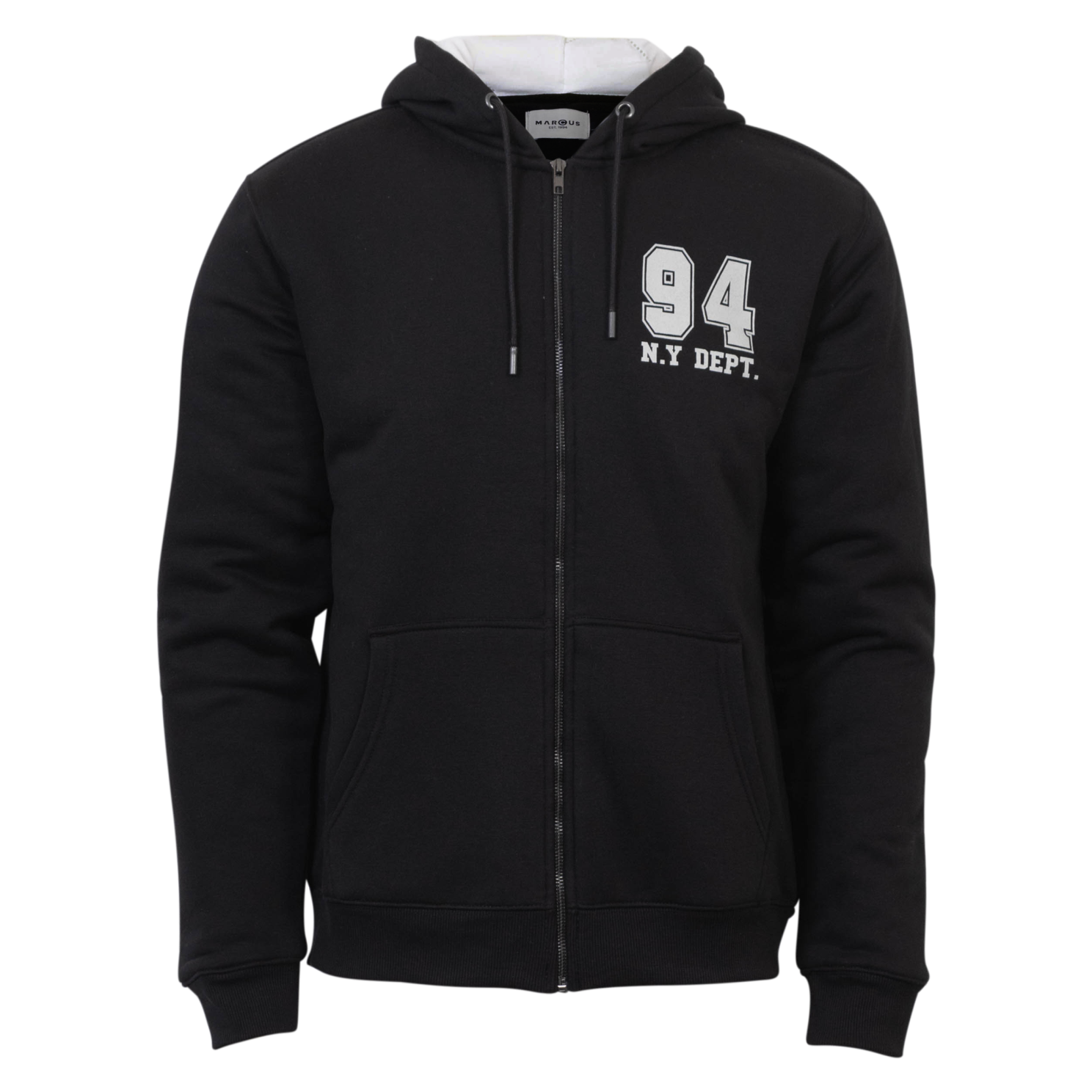 Marcus Colin Herre Sweatshirt – Sort – Plus Størrelser Udsalg