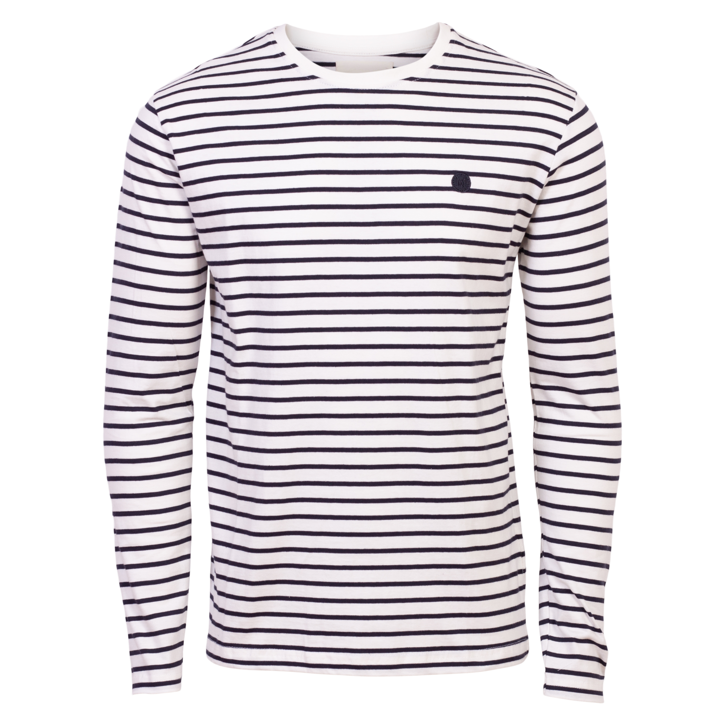 Marcus Herre Langærmet T-shirt – Antic White Udsalg!