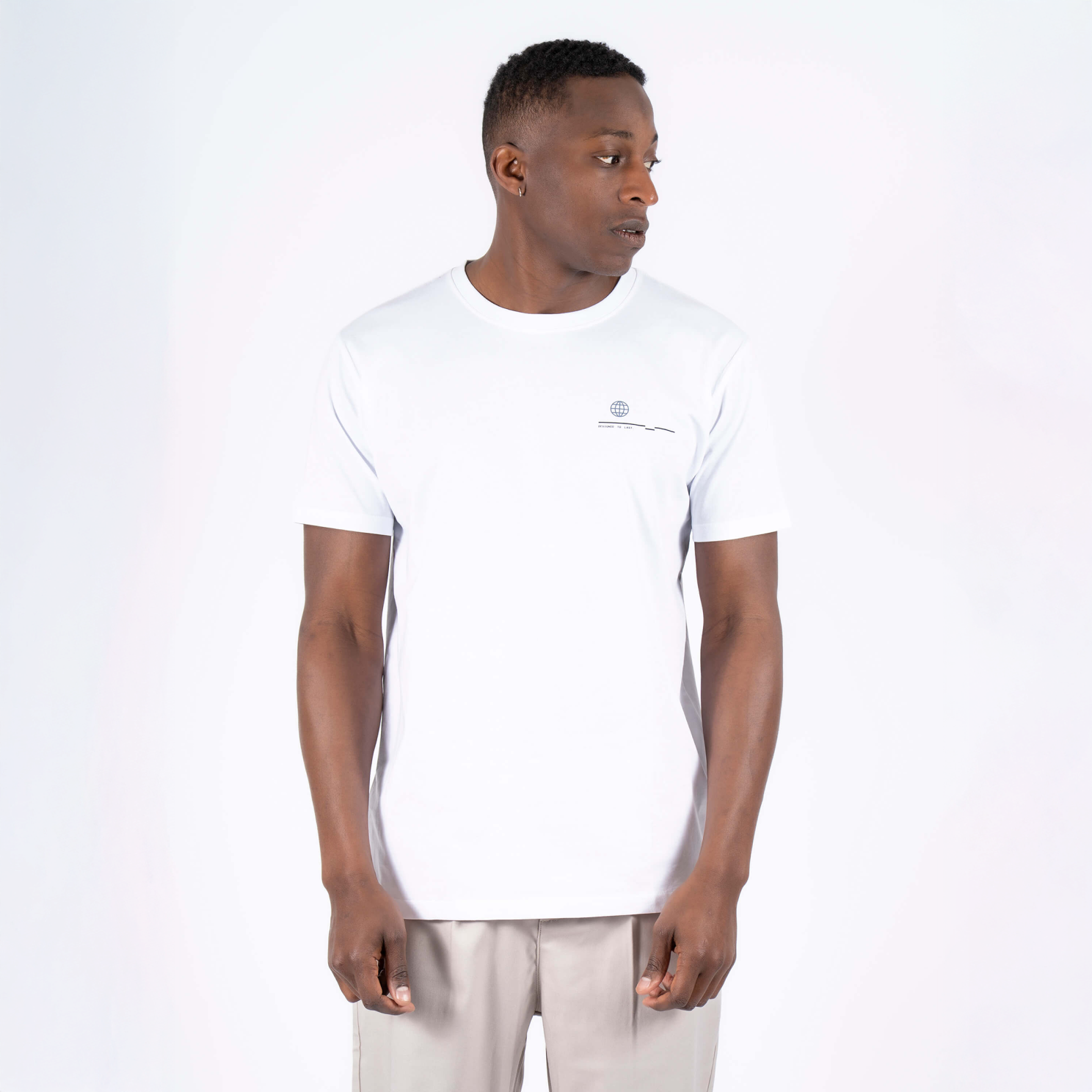 Marcus Irvine Herre  -shirt Bright White    i Store Plus Size Størrelser