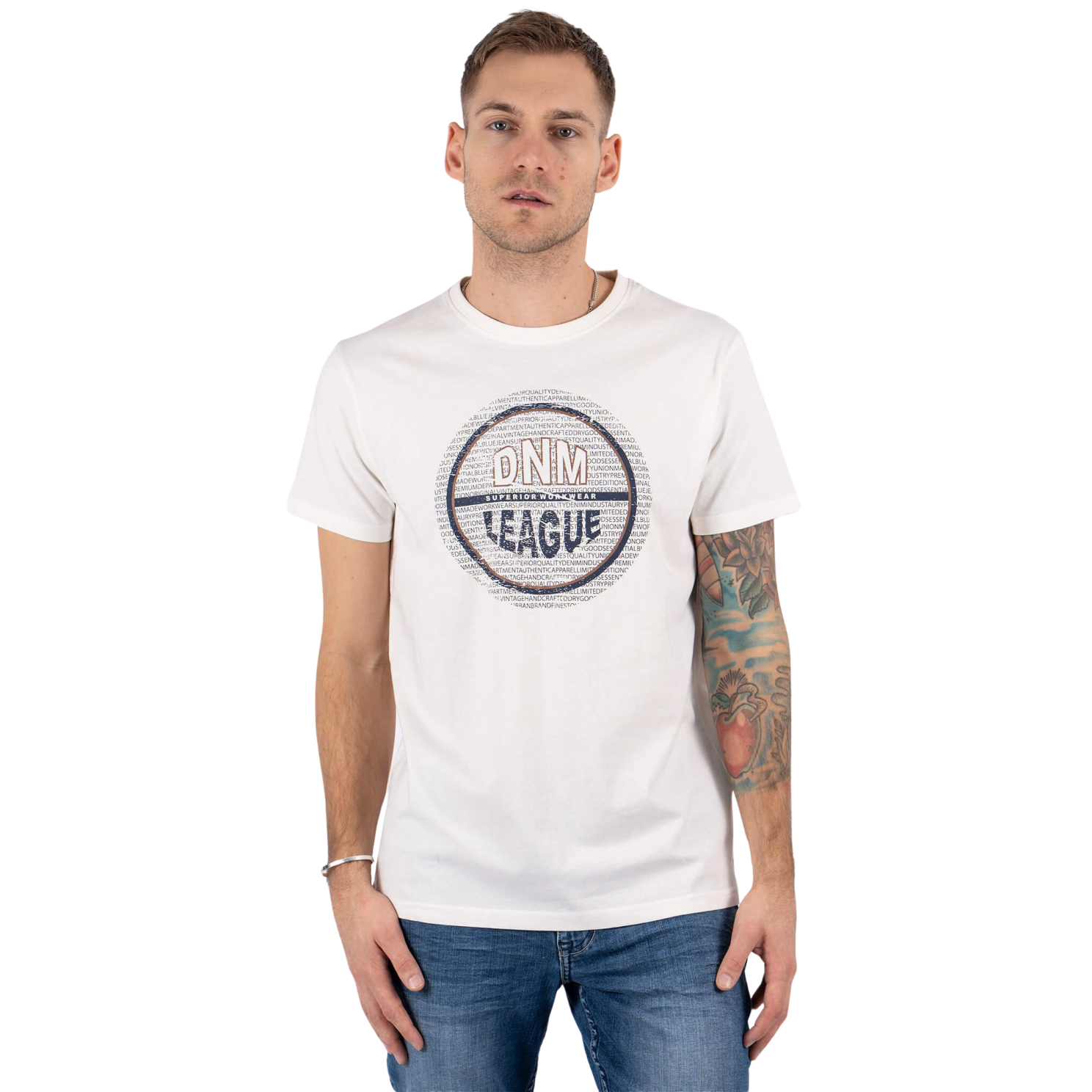 Marcus Jefferson Herre T-shirt – Off White Tilbud!