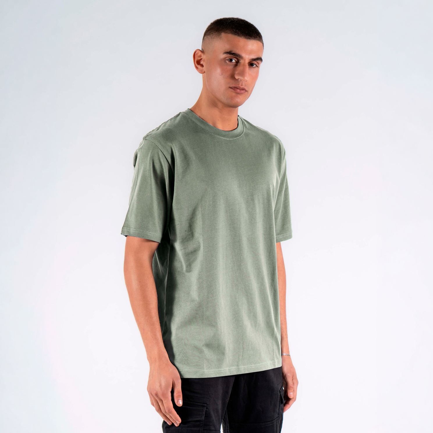 Marcus Joss Herre -shirt Chinois Green i Store Plus Size Størrelser