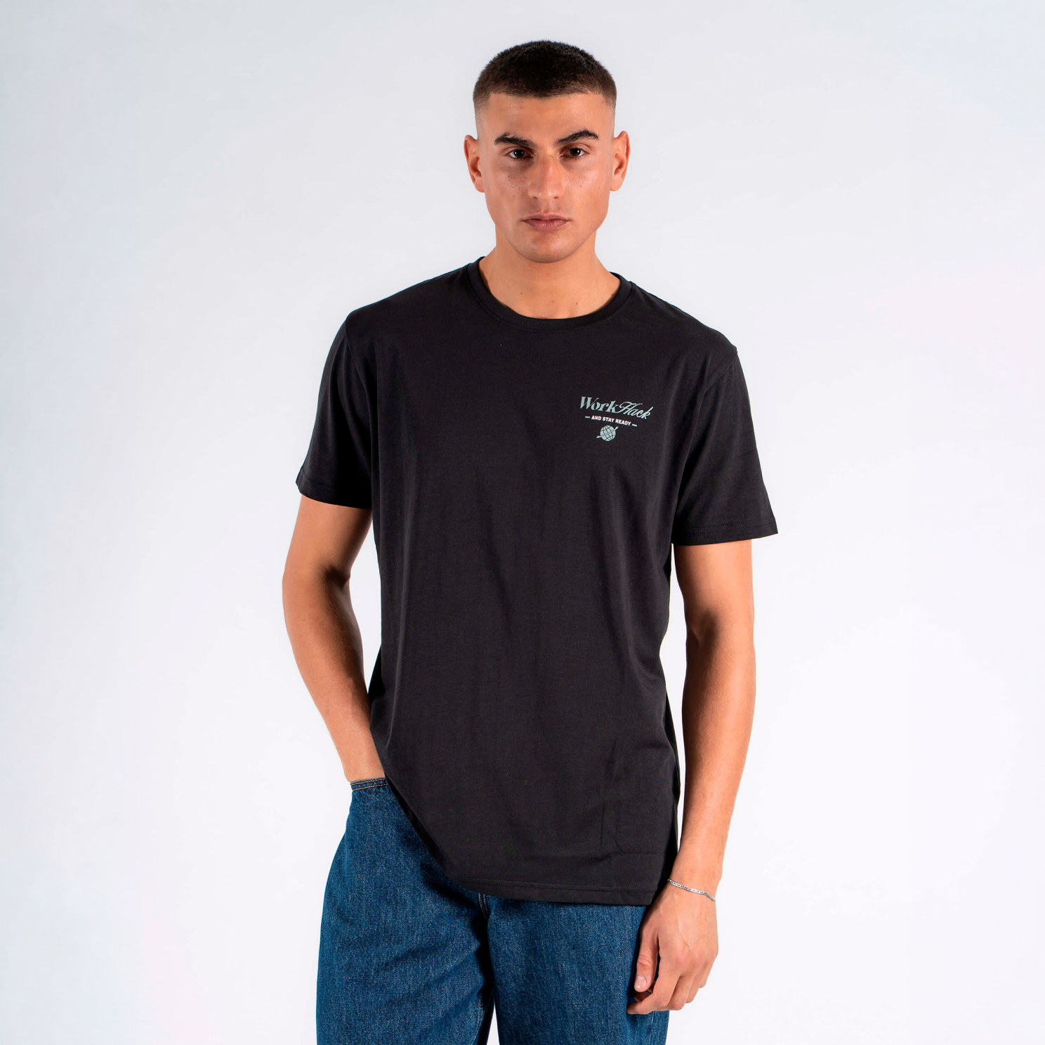 Marcus Jovan Herre -shirt Meteorite i Store Plus Size Størrelser