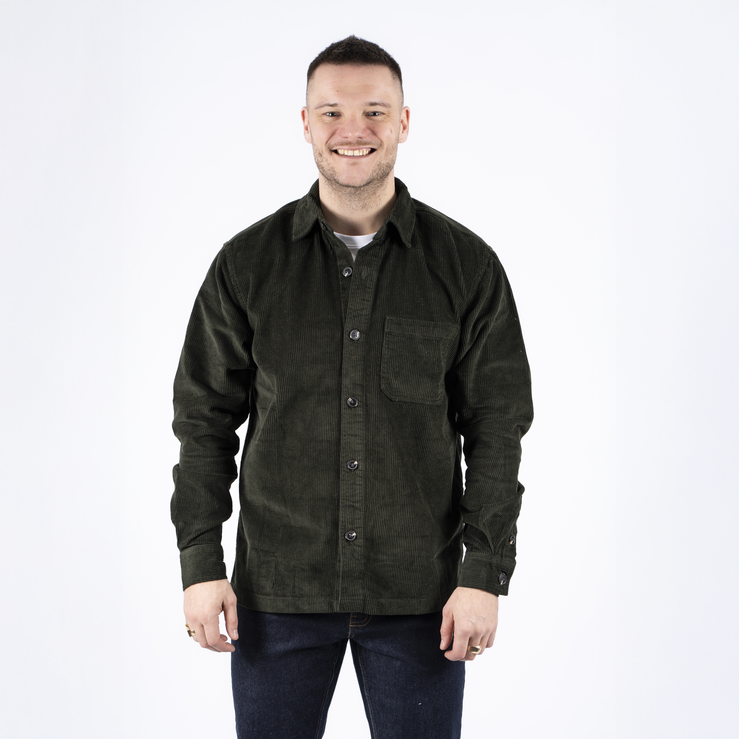 Marcus Julio Herre Overshirt i Skovgrøn – Elegant Must-Have