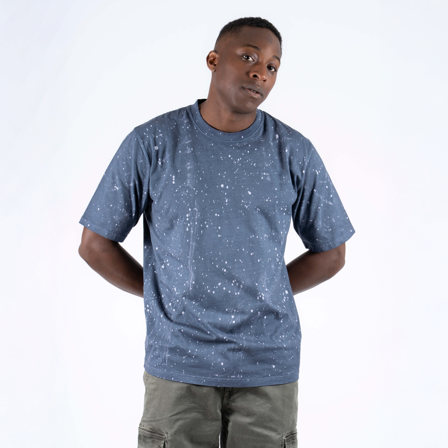 Marcus Killian Herre -shirt China Blue i Store Plus Size Størrelser