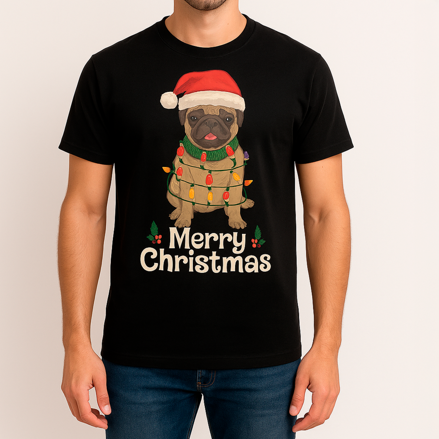 Marcus Jule T-shirt til Herre – Sort Plus Size Festtøj