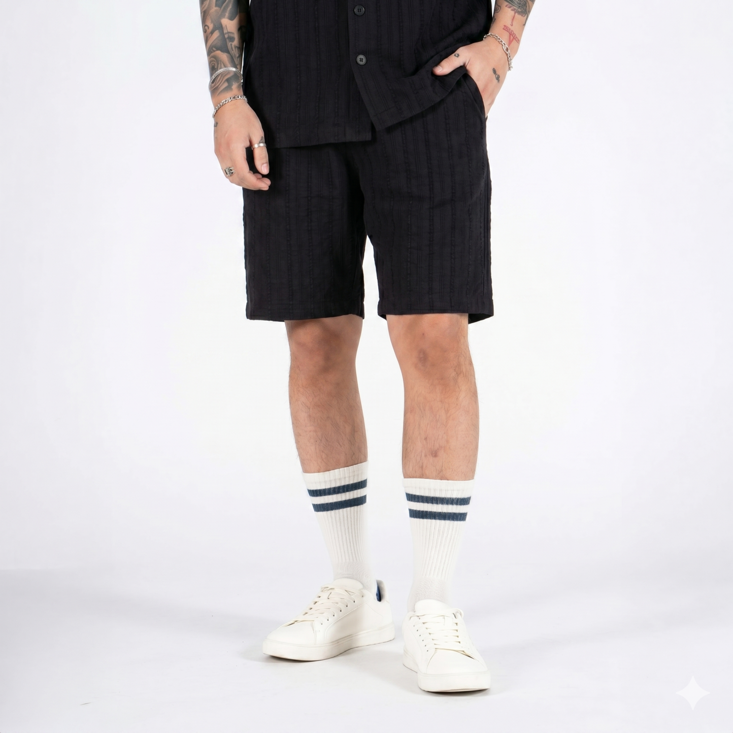 Marcus Marvin Herre Shorts Meteorite   i Store Plus Size Størrelser