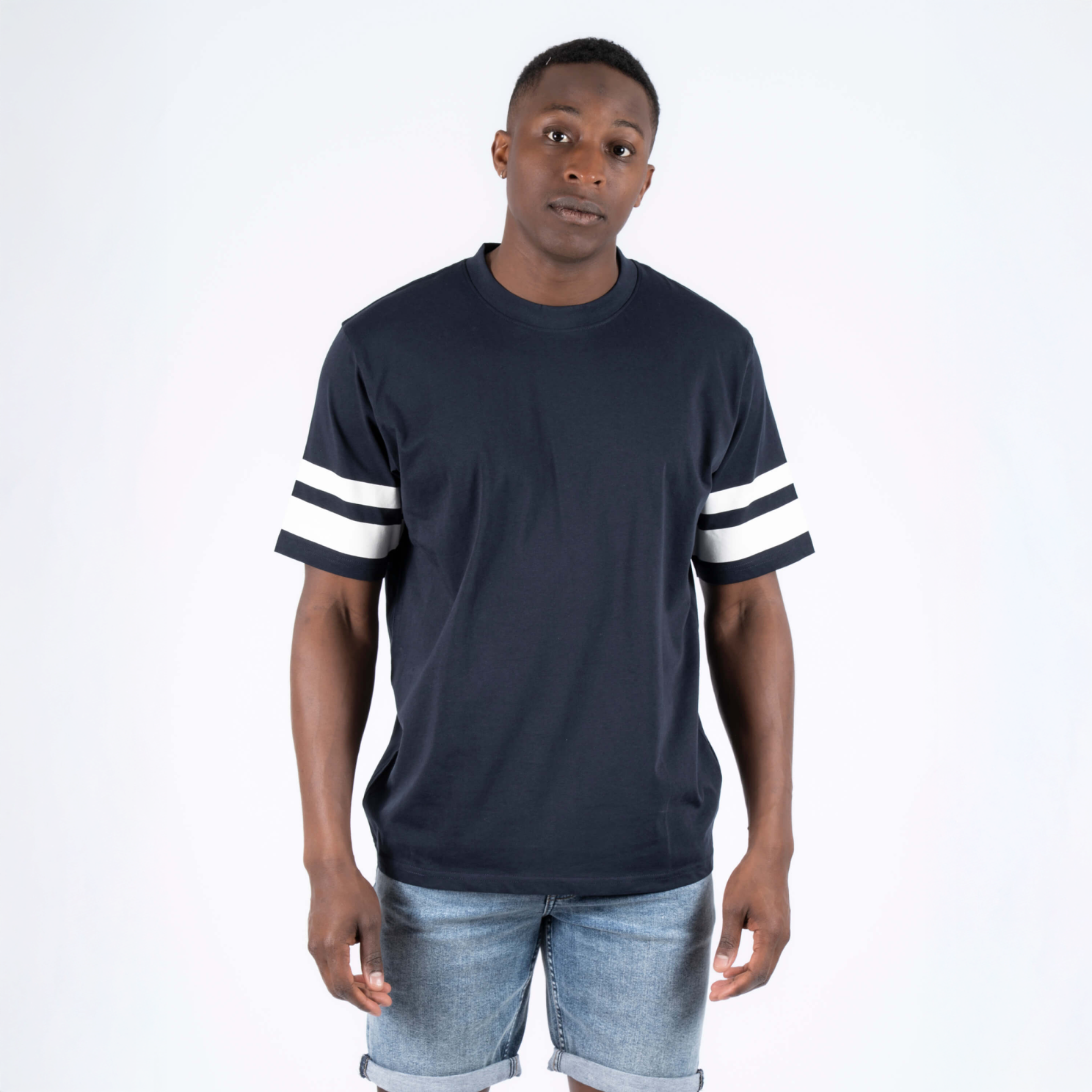 Marcus Sly Herre  -shirt Dark Sapphire    i Store Plus Size Størrelser