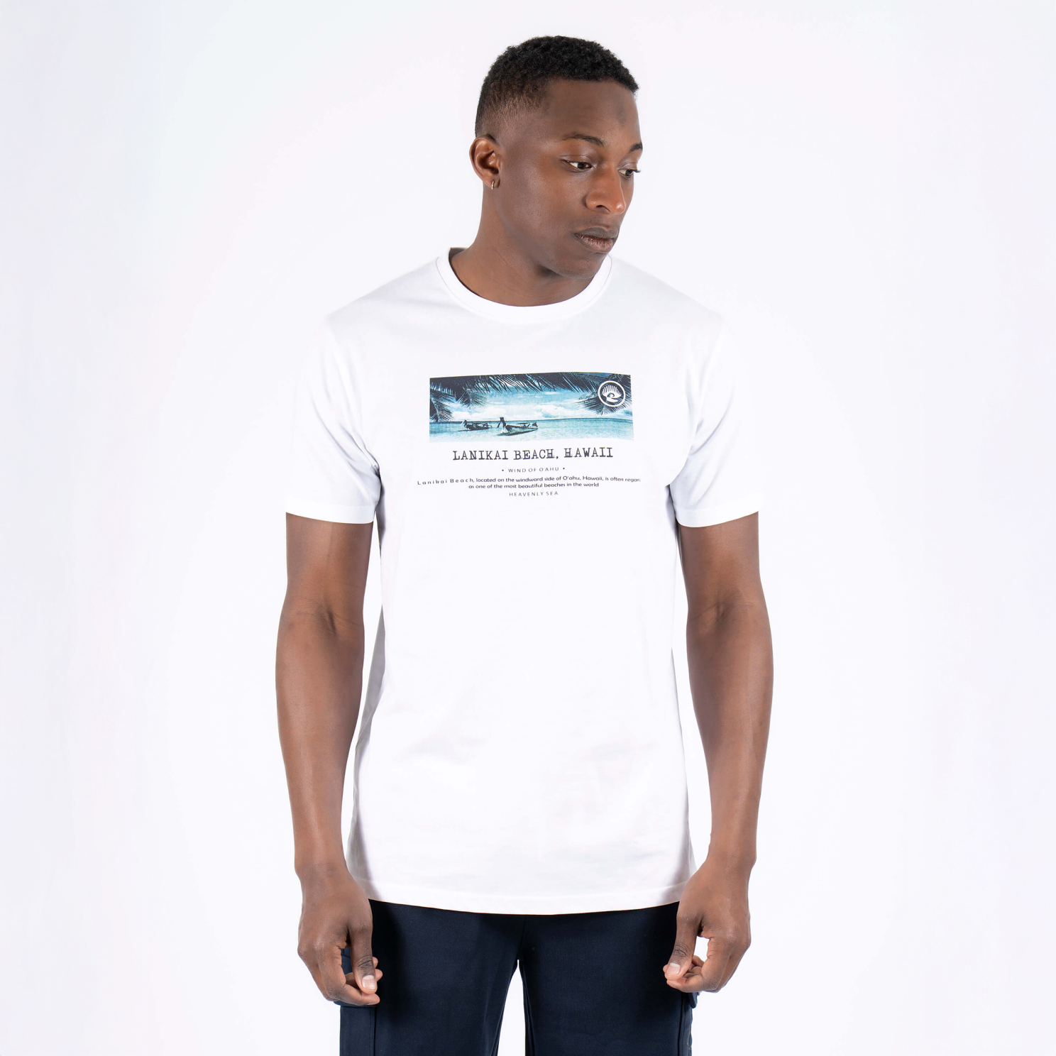 Marcus Towson Herre  -shirt Bright White    i Store Plus Size Størrelser