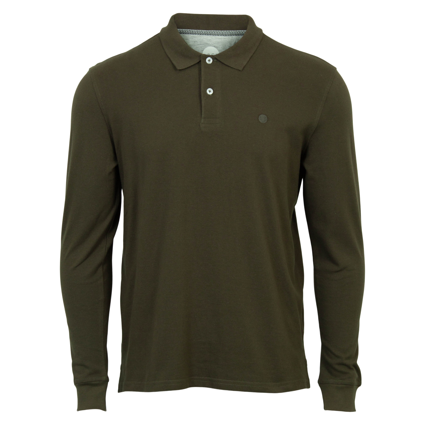 Marcus Tyler Plus Size Herre Polo - Olivengrøn Tilbud!