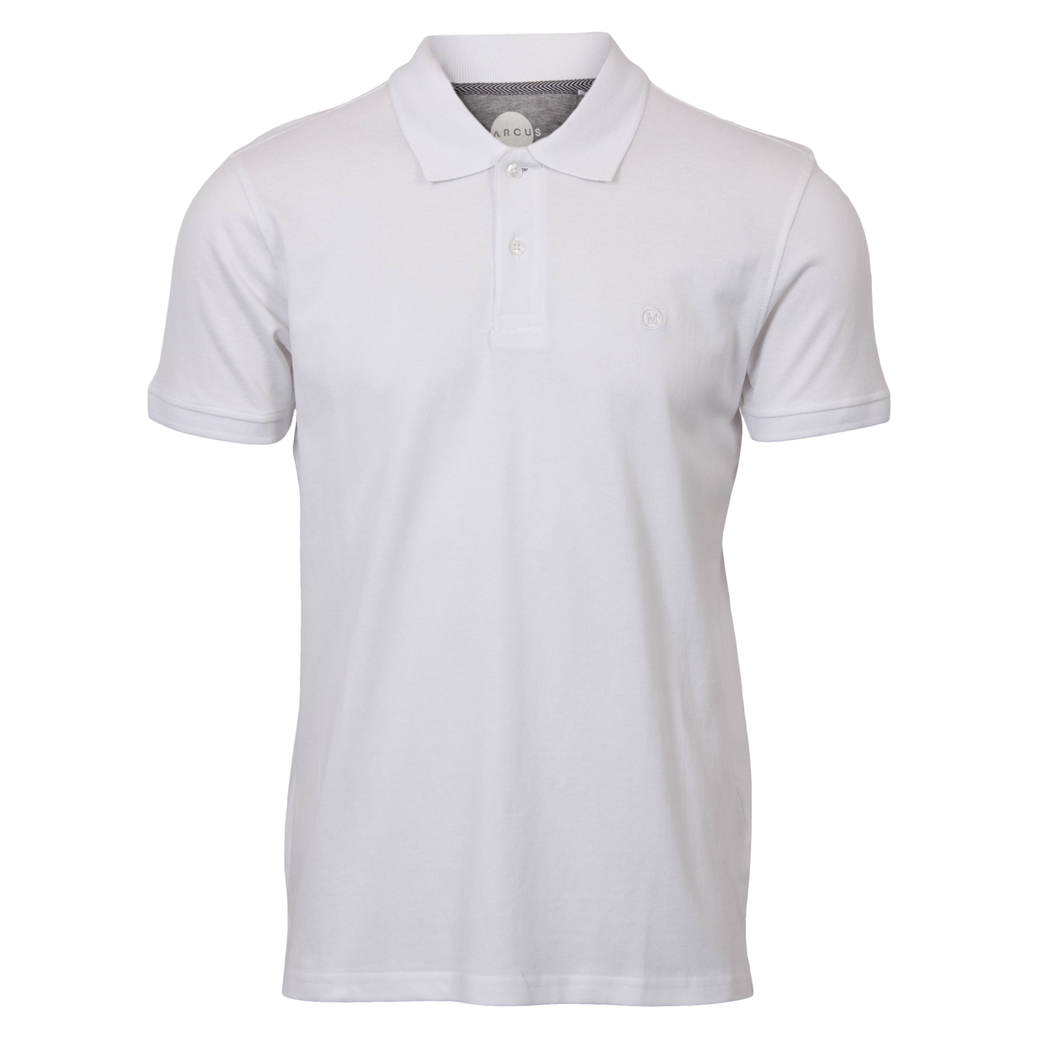 Marcus Tyler Herre Polo i Hvid – Plus Size Tilbud!