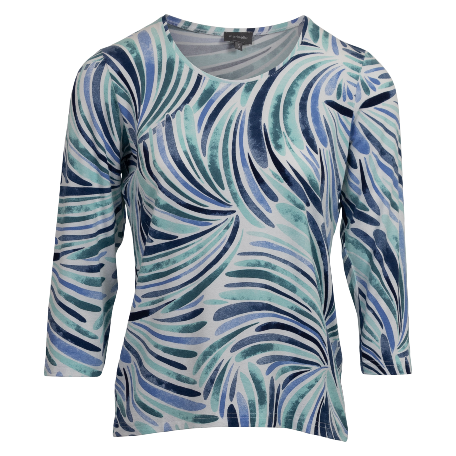 Marinello Dame Bluse Jeans Comb   i Store Plus Size Størrelser