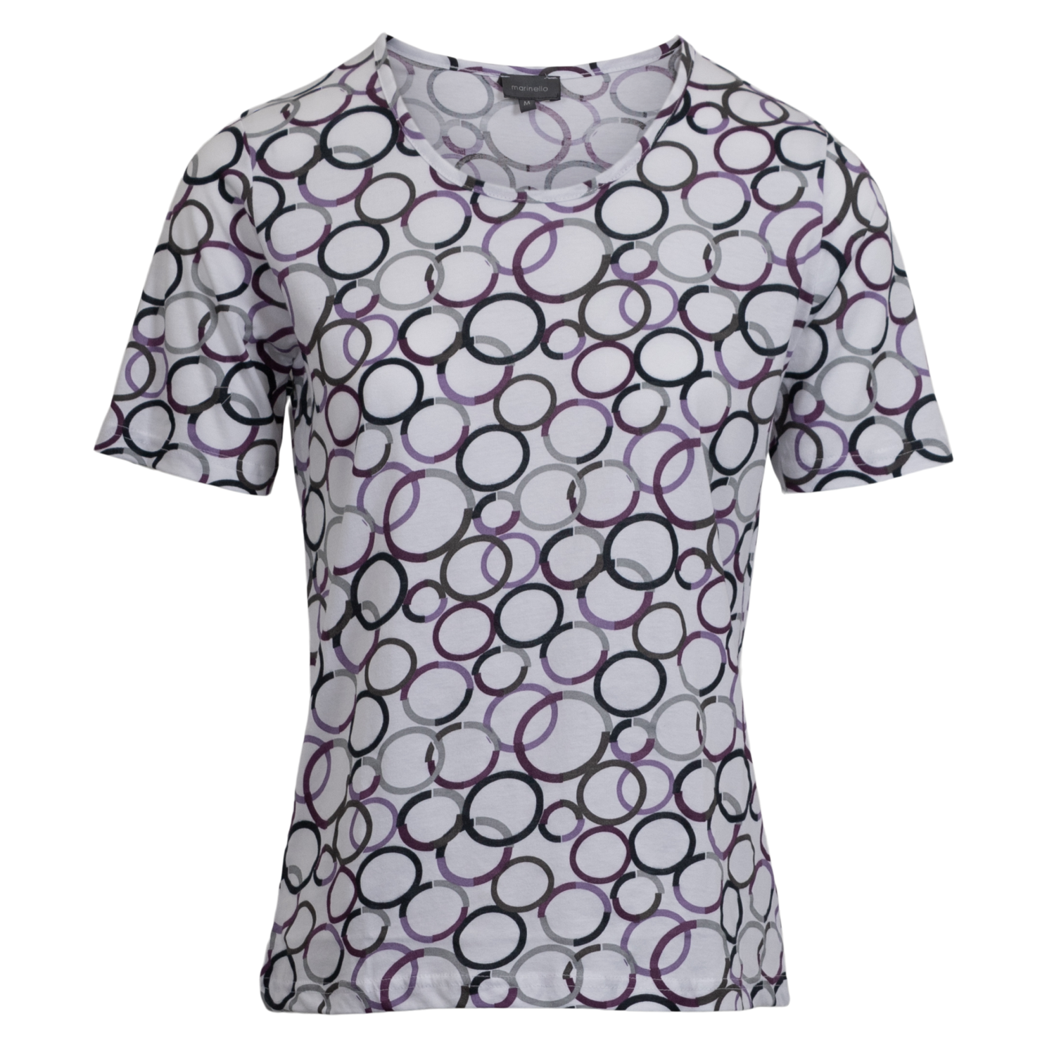 Marinello Dame  -shirt Grey Comb   i Store Plus Size Størrelser