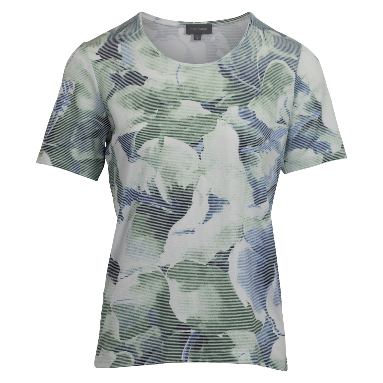 Marinello Dame  -shirt Royal Combi   i Store Plus Size Størrelser