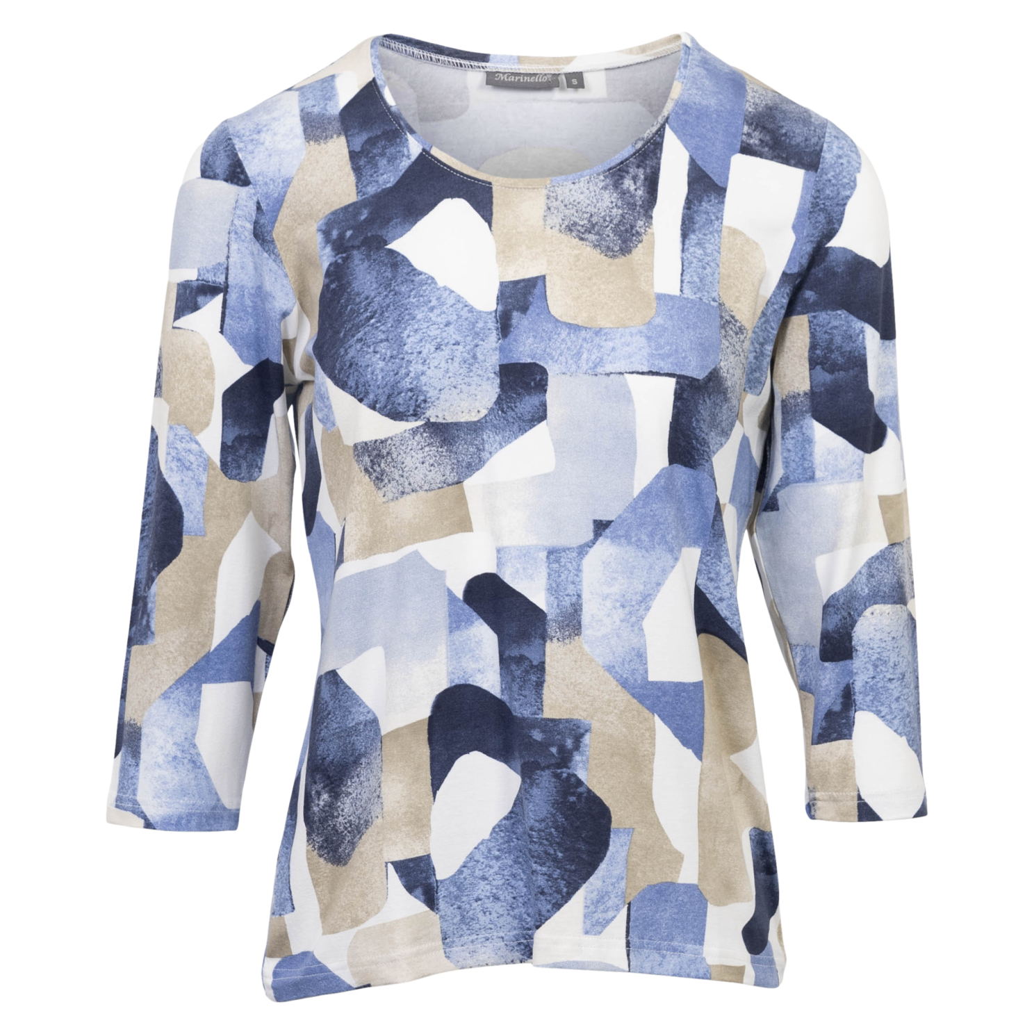 Marinello Plus Size T-shirt med 3/4 Ærmer – Fantastisk Tilbud!
