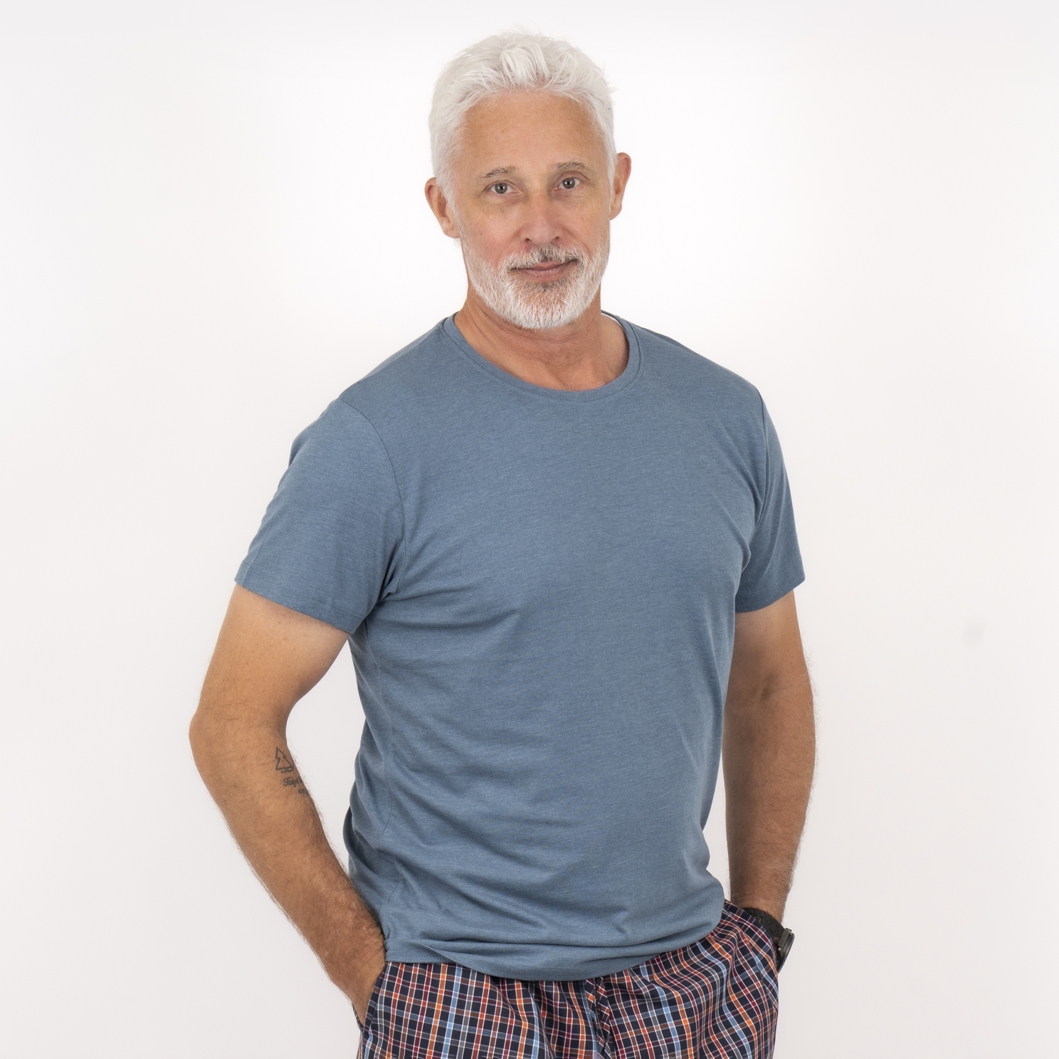 Nero Kiko Herre T-shirt i Provincial Blue – Udsalg!