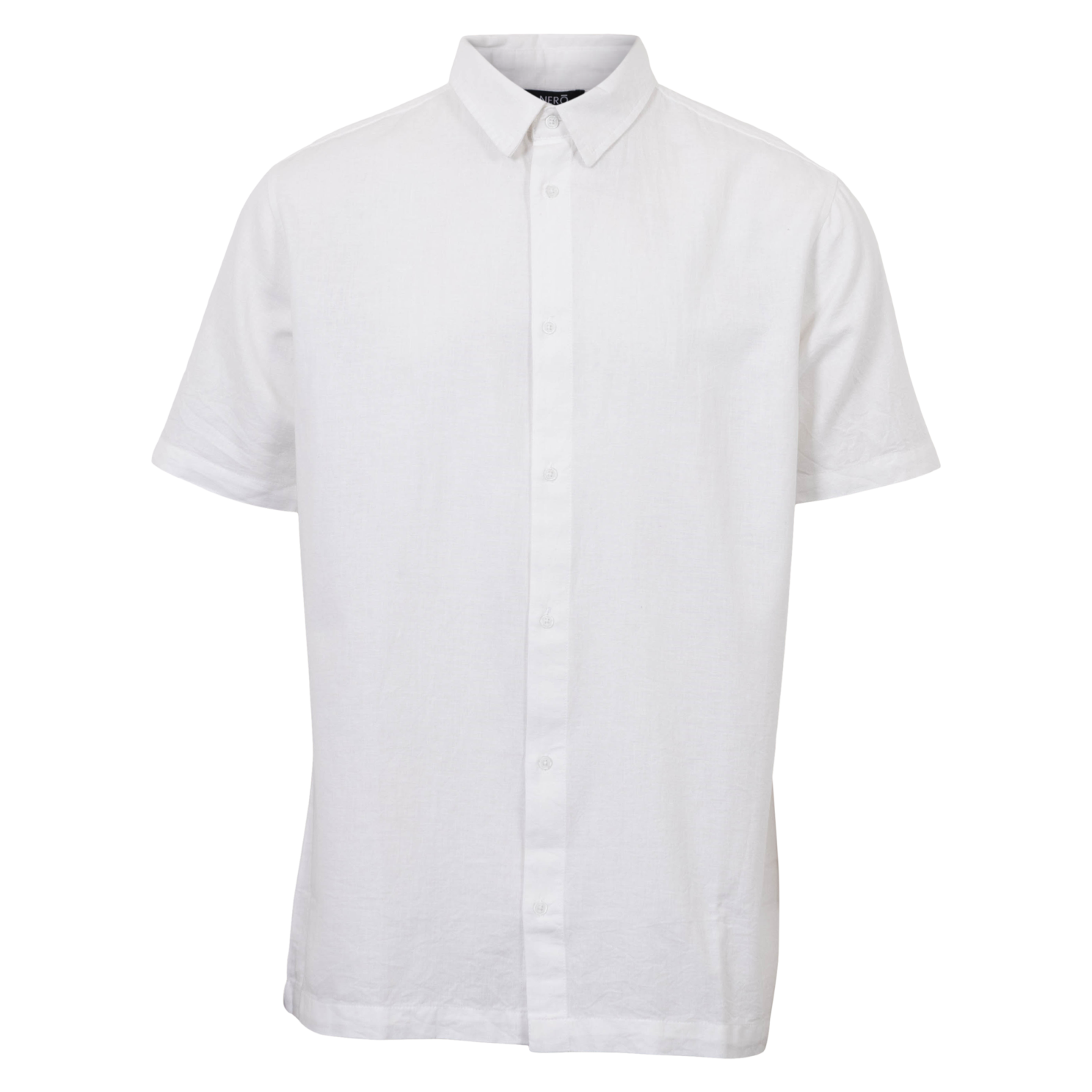 Nero Rio Herre Skjorte Bright White   i Store Plus Size Størrelser