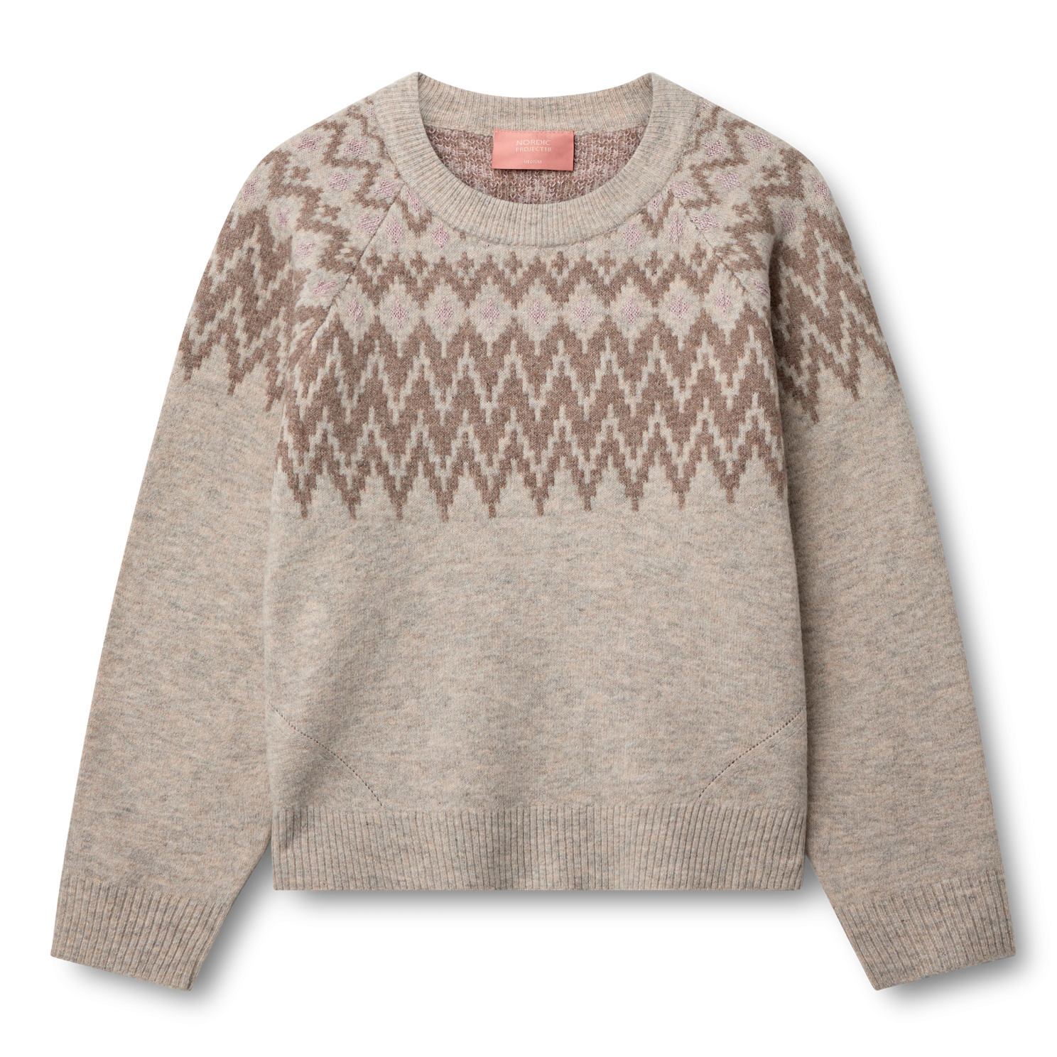 Nordic Project 18 Ida Dame Striktrøje Savannah Tan   i Store Plus Size Størrelser