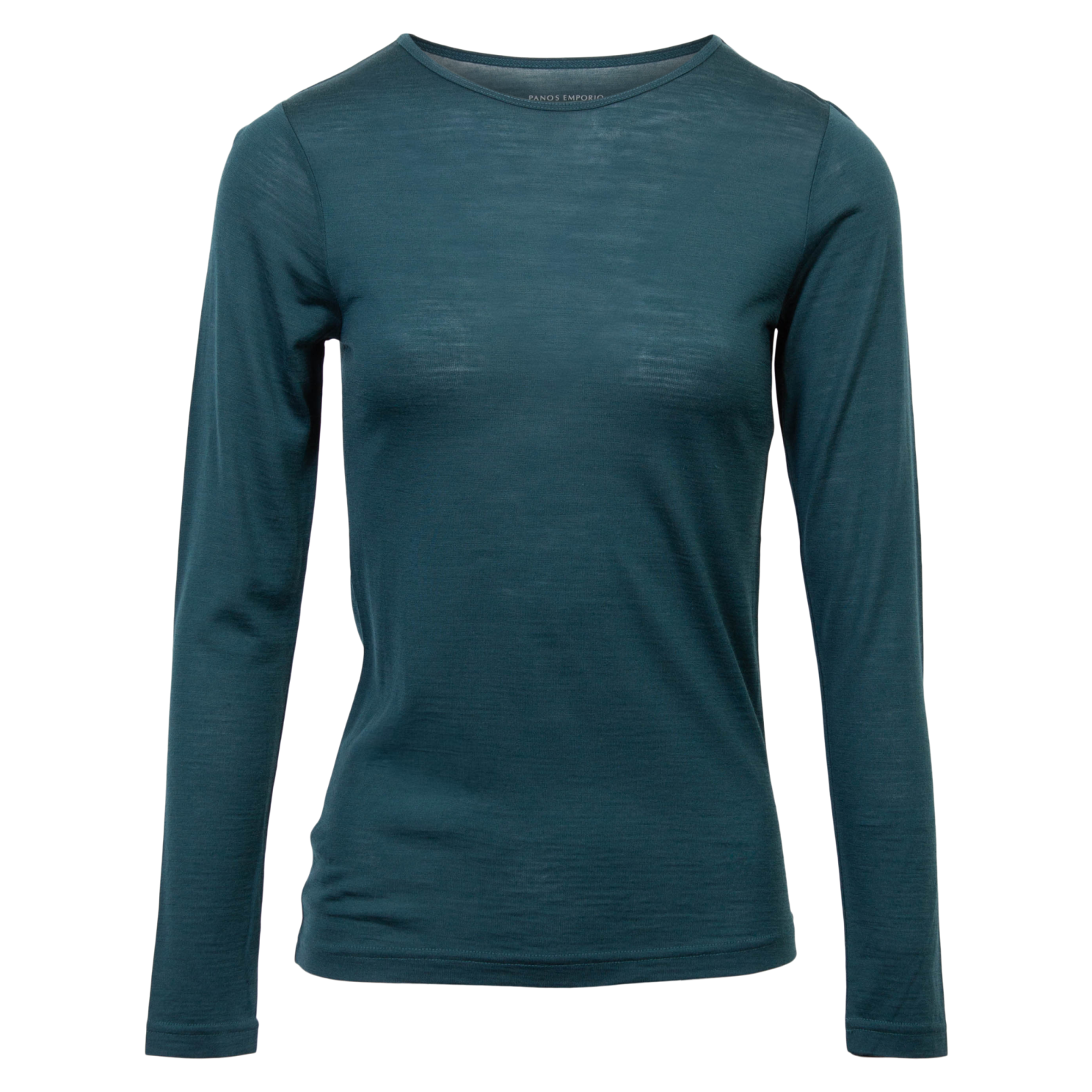 Panos Emporio Merinould T-shirt i Deep Teal – Uundgåelig!
