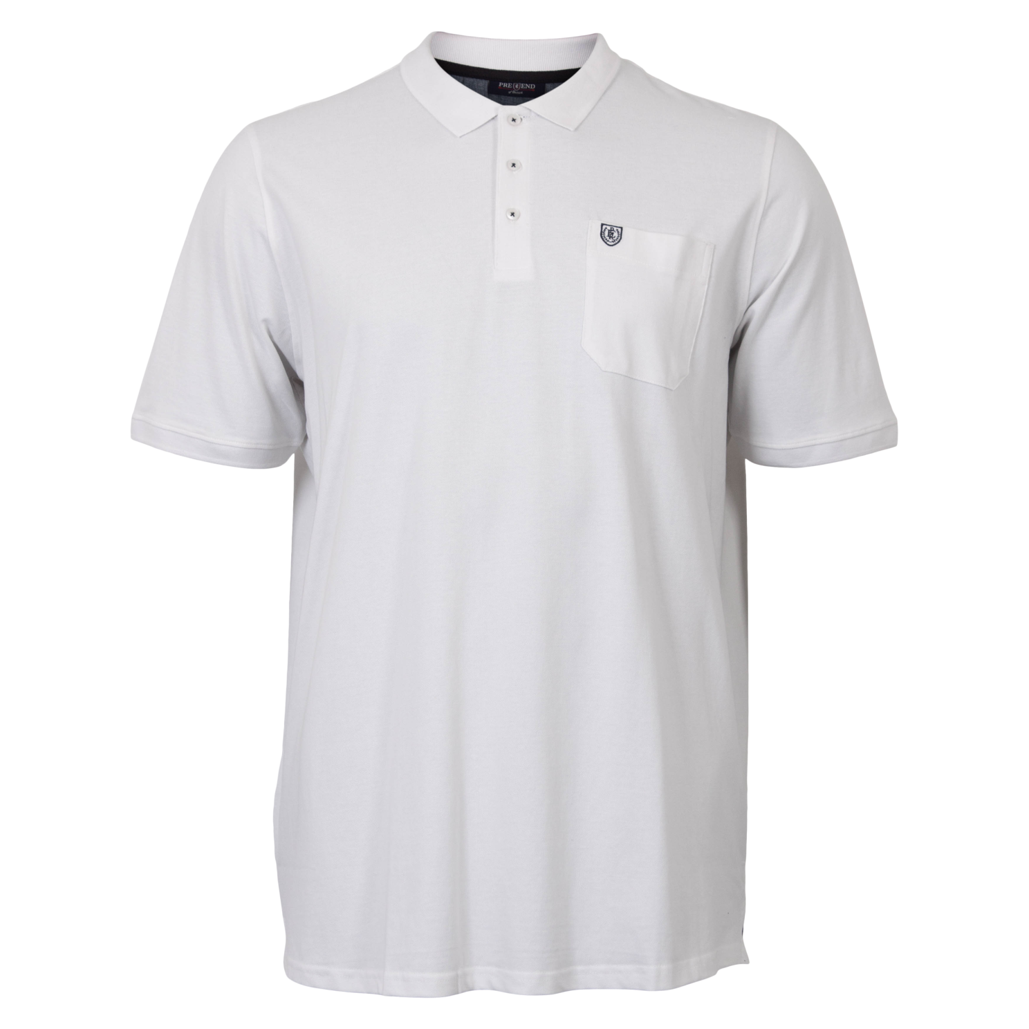 Pre End Big Neils Herre Polo - Hvid Plus Size Udsalg!