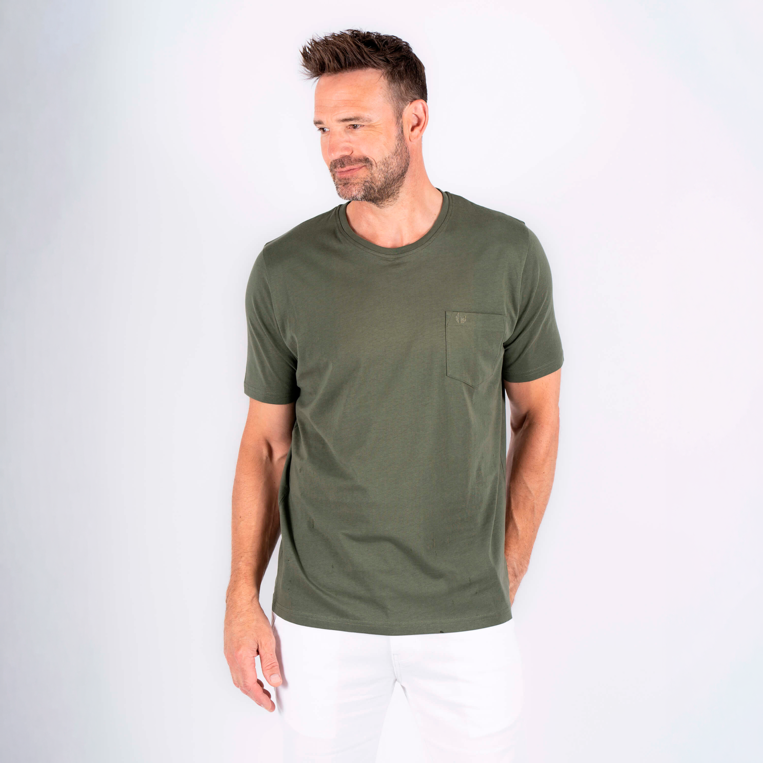 Pre End Jack Herre  -shirt Light Army    i Store Plus Size Størrelser