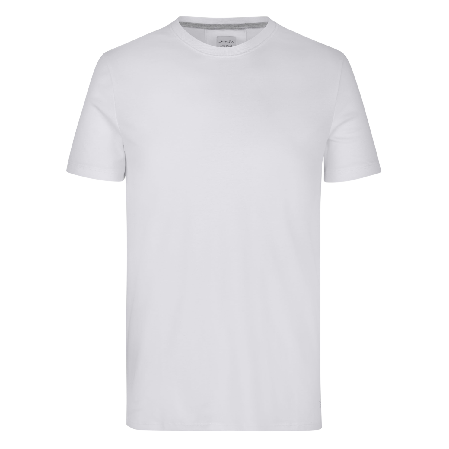 Seven Seas Herre T-shirt i Hvid – Plus Size Udsalg!