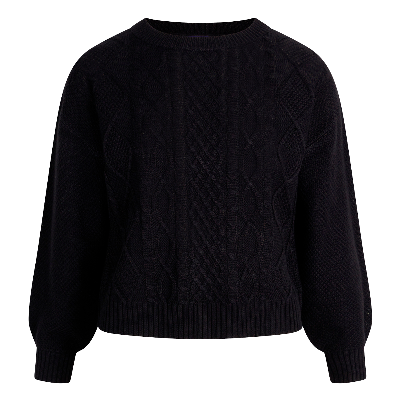 Elegant Sort Plus Size Striktrøje til Dame – Sirup Copenhagen