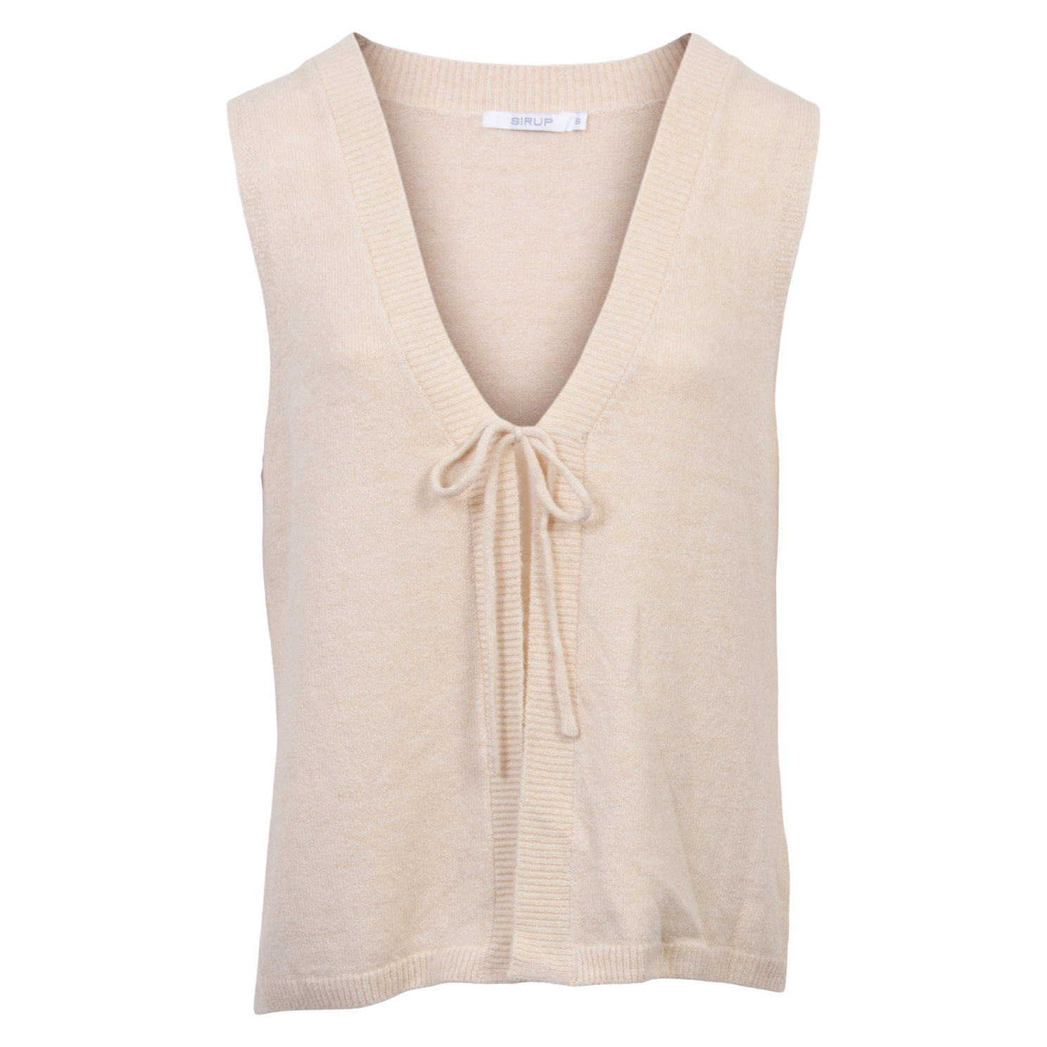 Sirup Dame Strikvest White Asparagus   i Store Plus Size Størrelser