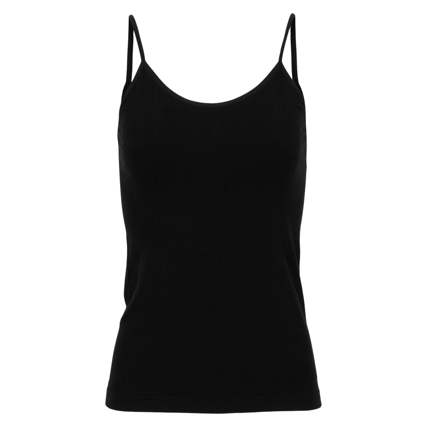 Steenholt Alison Plus Size Bambus Top - Sort Elegance