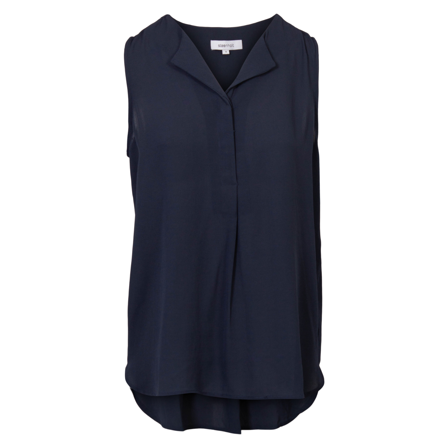 Steenholt Clara Elegant Ærmeløs Top til Damer - Navy Sale!