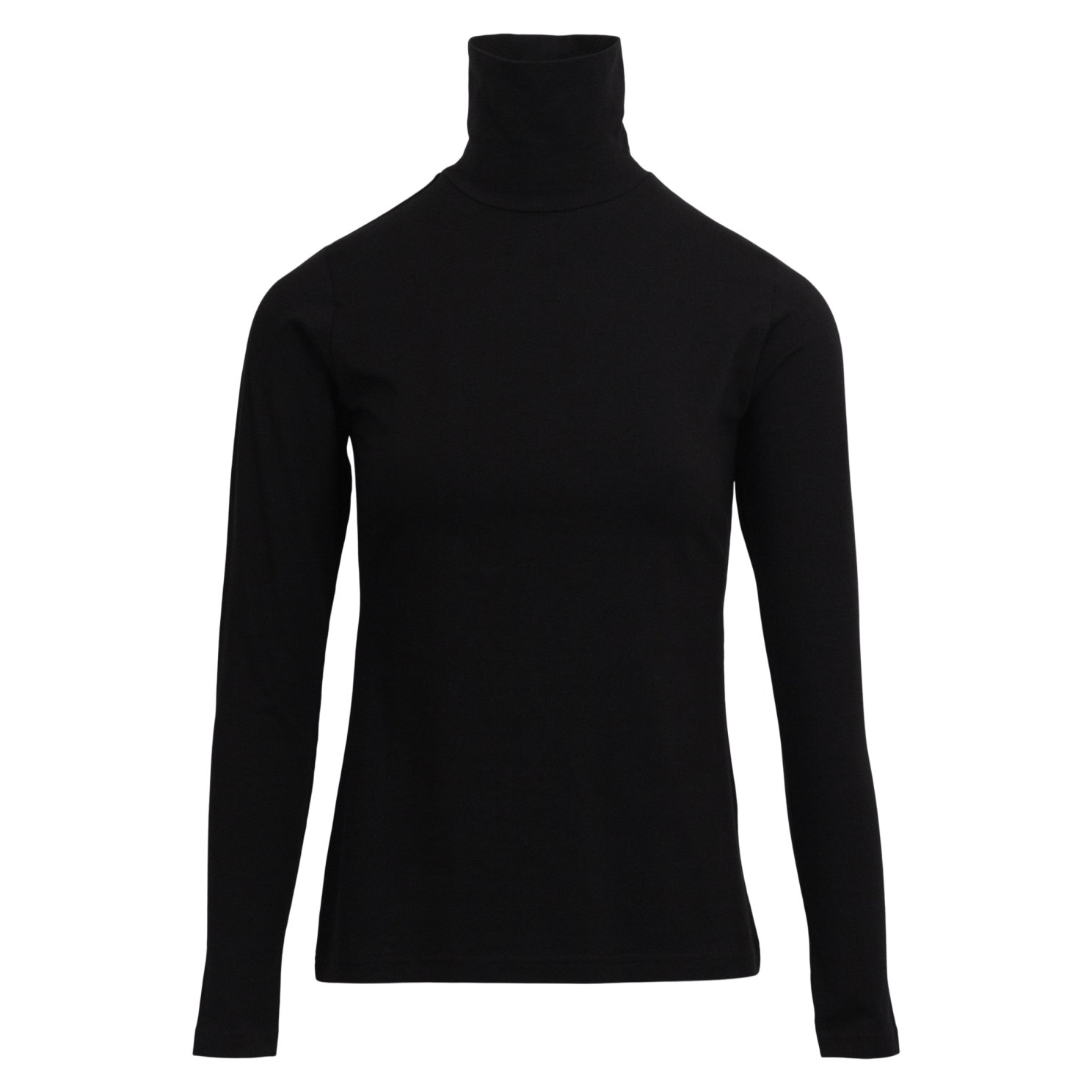 Steenholt Dame Rullekrave Black   i Store Plus Size Størrelser