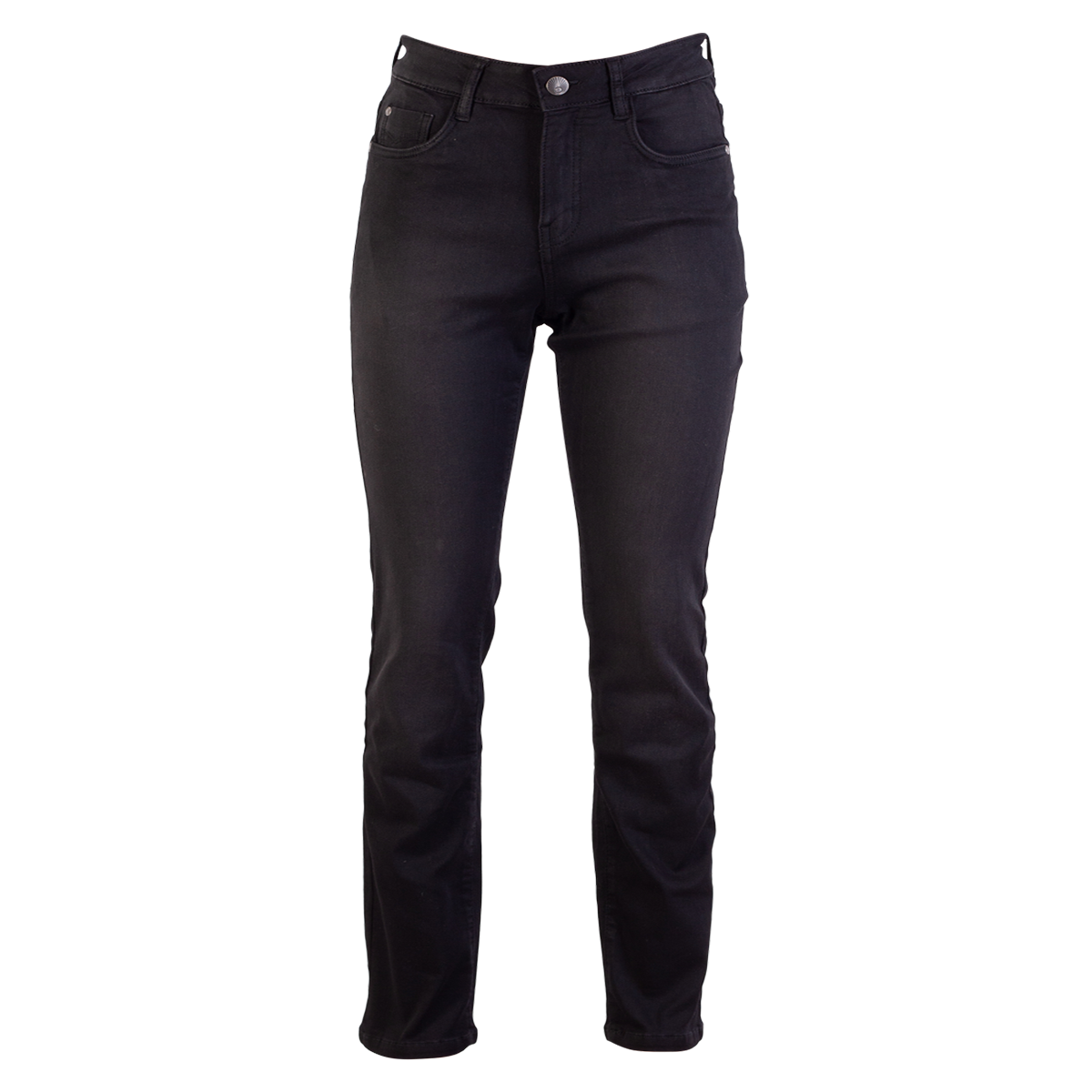 Steenholt Grace Plus Size Dame Jeans – Sort Stretch Denim