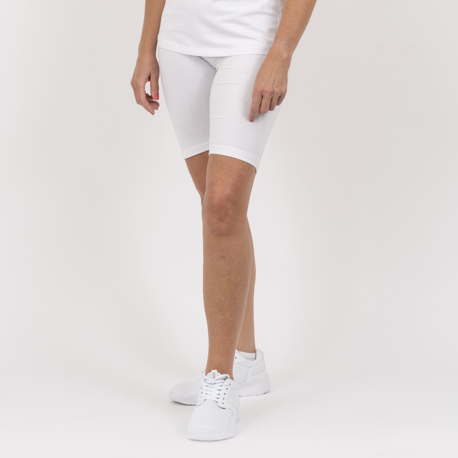 Steenholt Harmony Cykelshorts til Plus Size Dame – Hvid