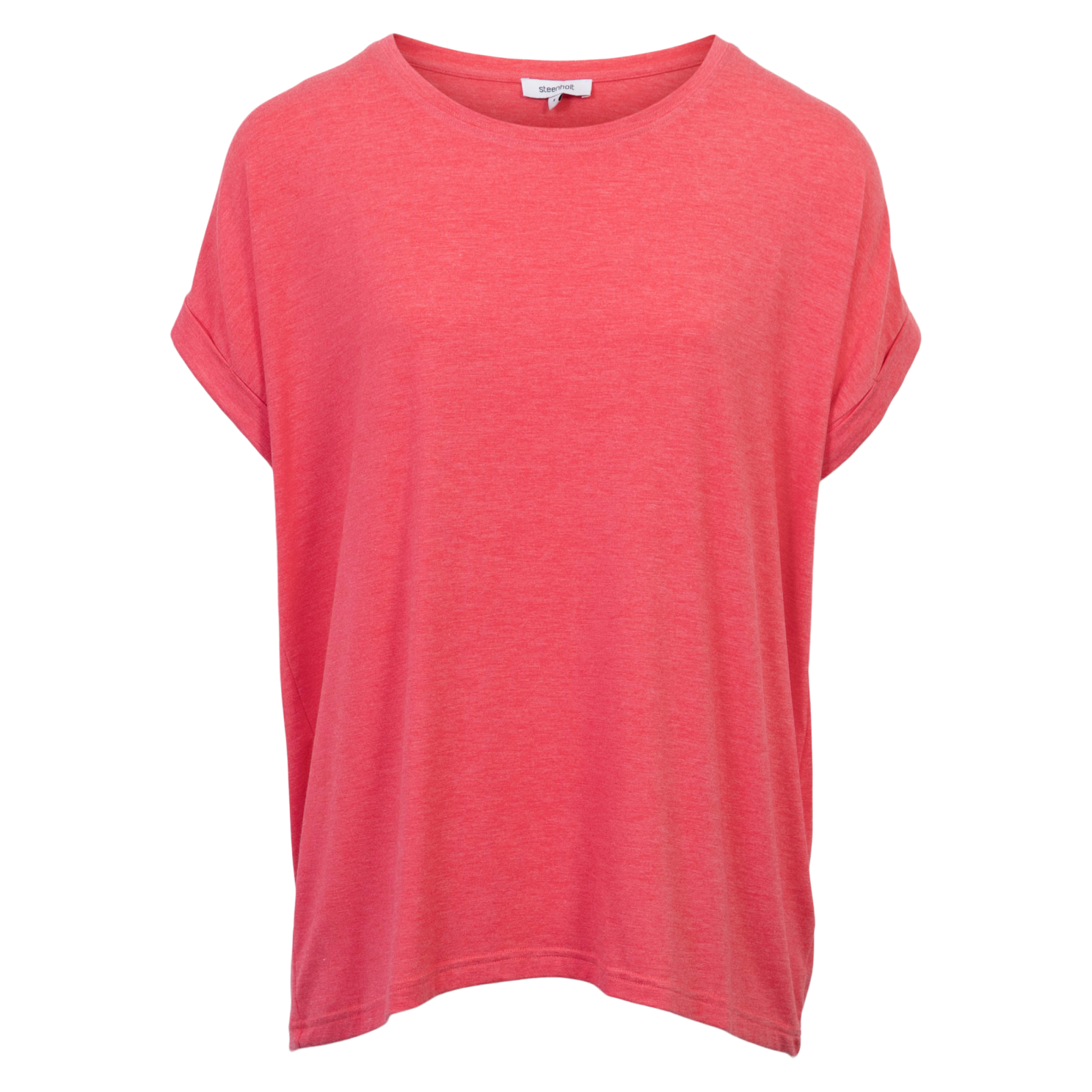 Steenholt Joan Dame  -shirt Plus Size Paradise Pink 48 i Store Plus Size Størrelser