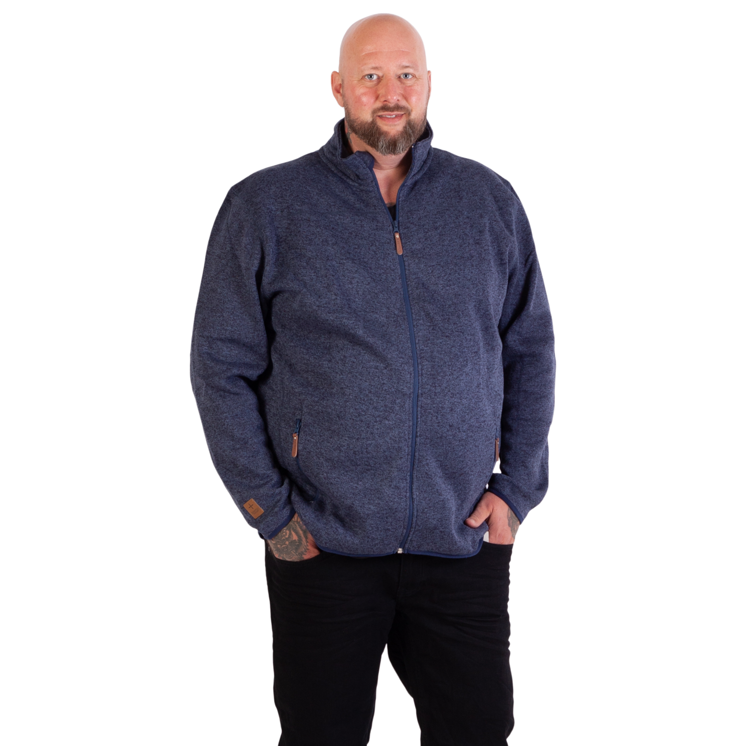 Steenholt Ocean Fleecejakke til Mænd – Komfort i Plus Size