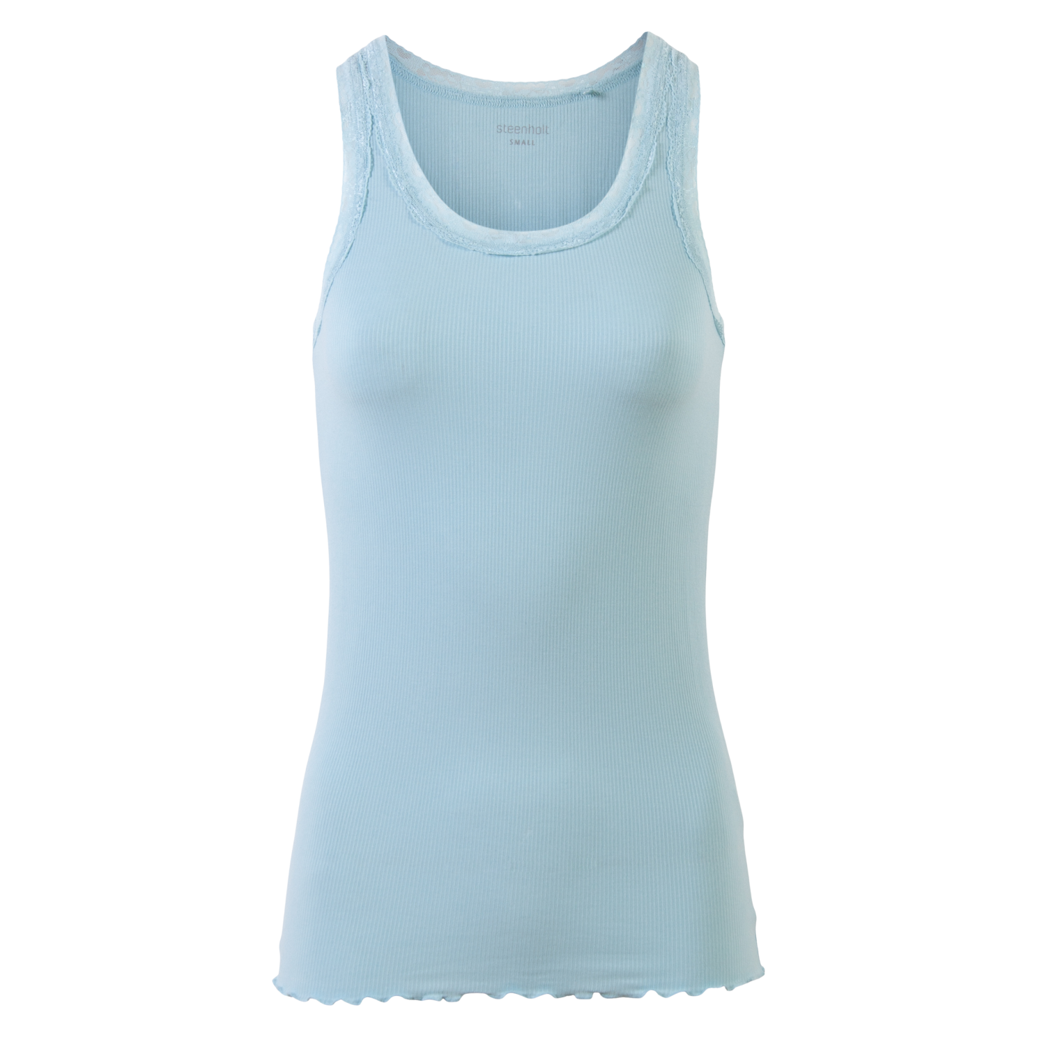 Elegant Plus Size Top til Dame - Aquatic med Blonde
