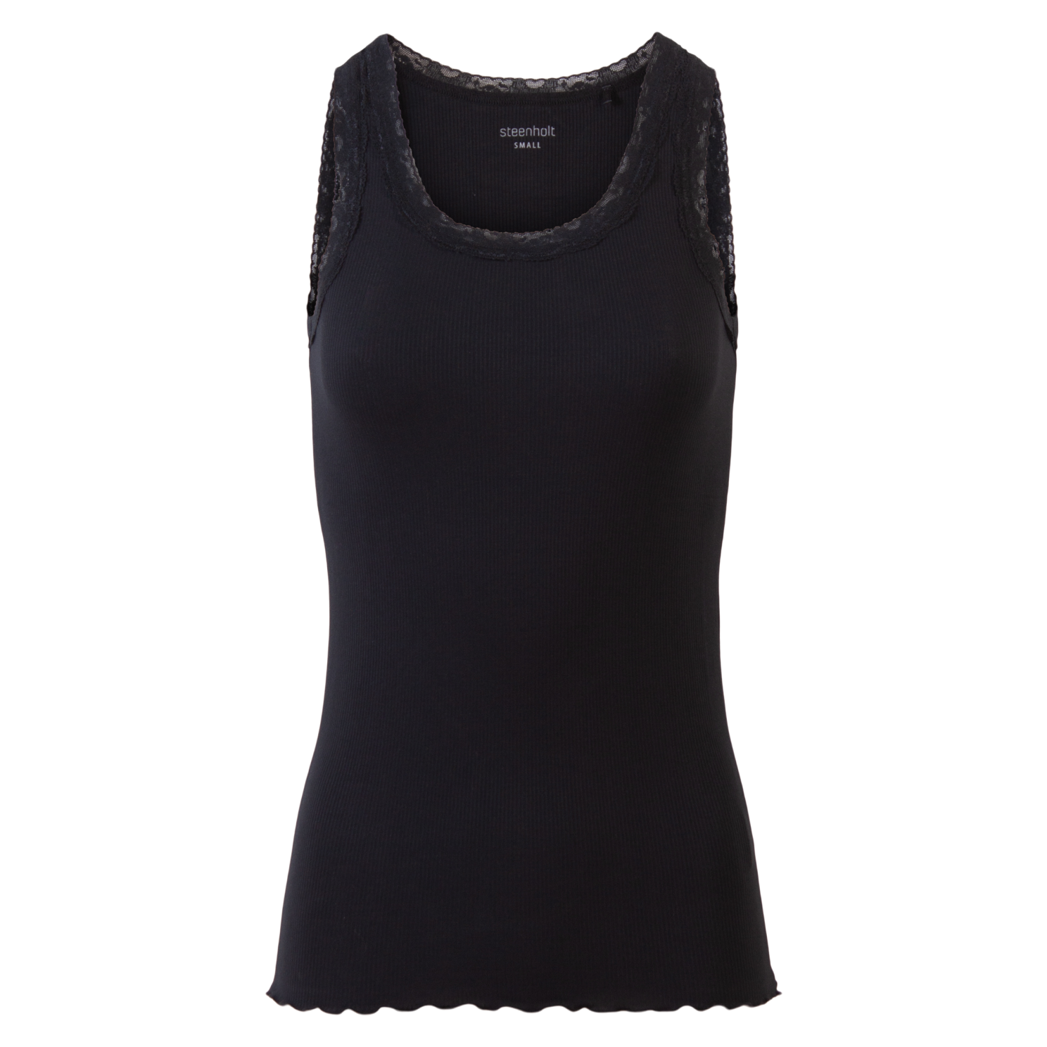 Steenholt Roselina Bluse med Blonde – Elegant og Feminin