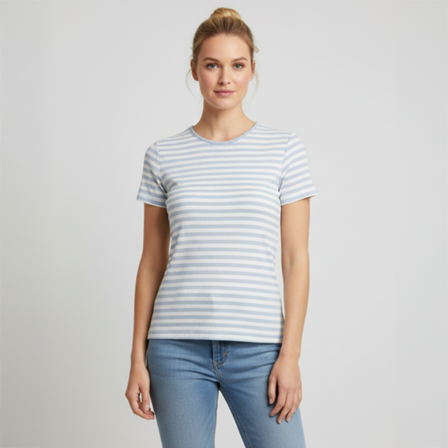 Steenholt Rosita Dame  -shirt Niagara Mist    i Store Plus Size Størrelser