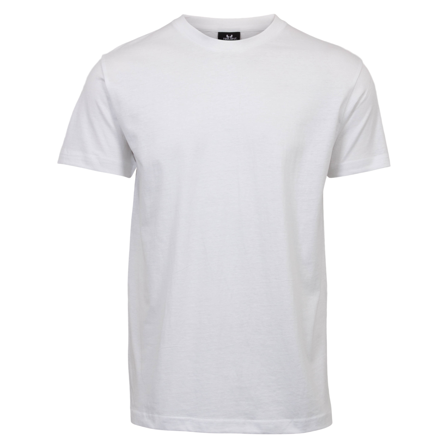 Tee Jays Herre T-shirt – Hvid i Plus Størrelser på Udsalg