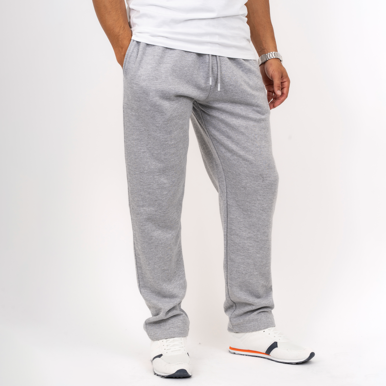 Rockn Rev Plus Size Herre Joggingbukser – Grå Komfort