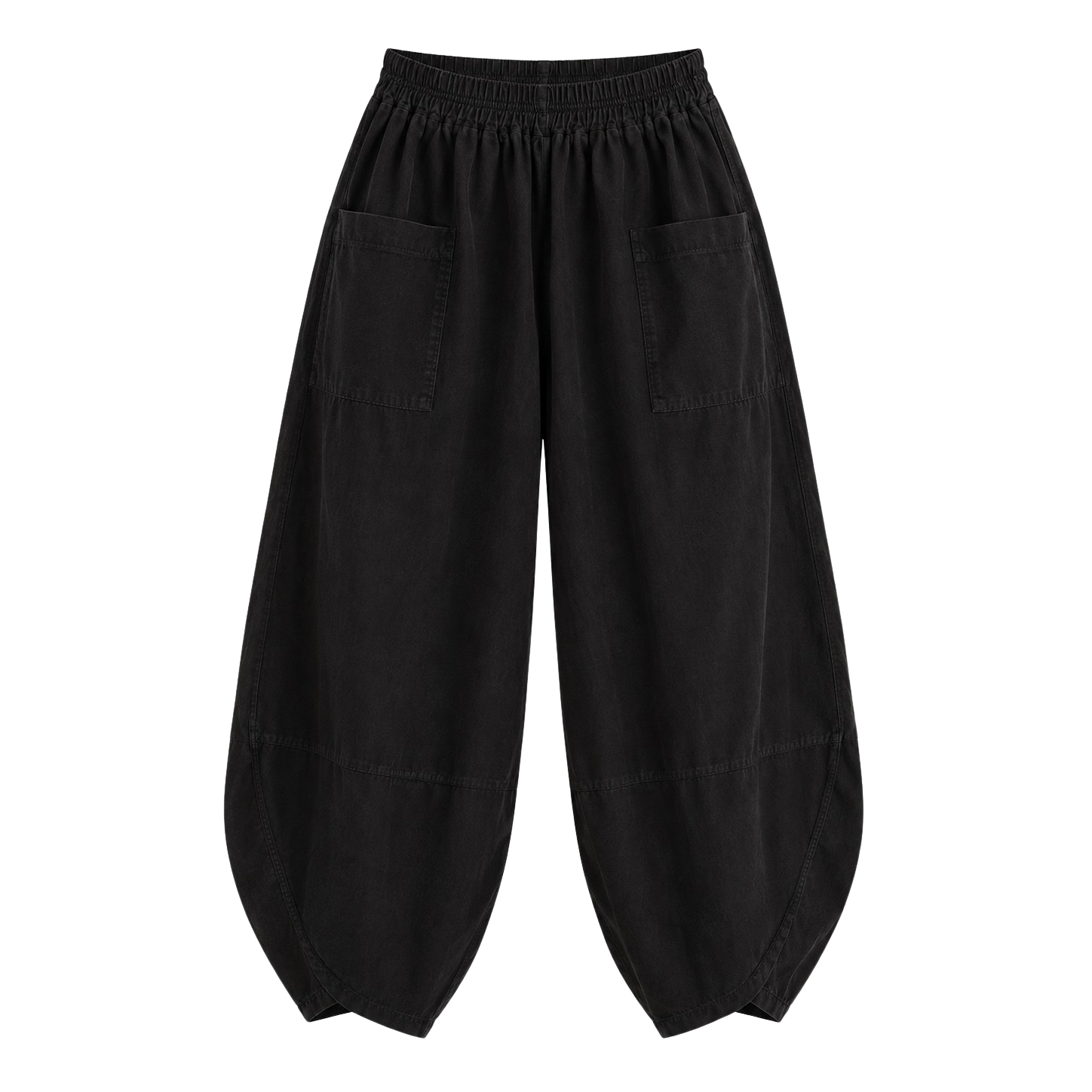 Vanting Dame Bukser Black     i Store Plus Size Størrelser