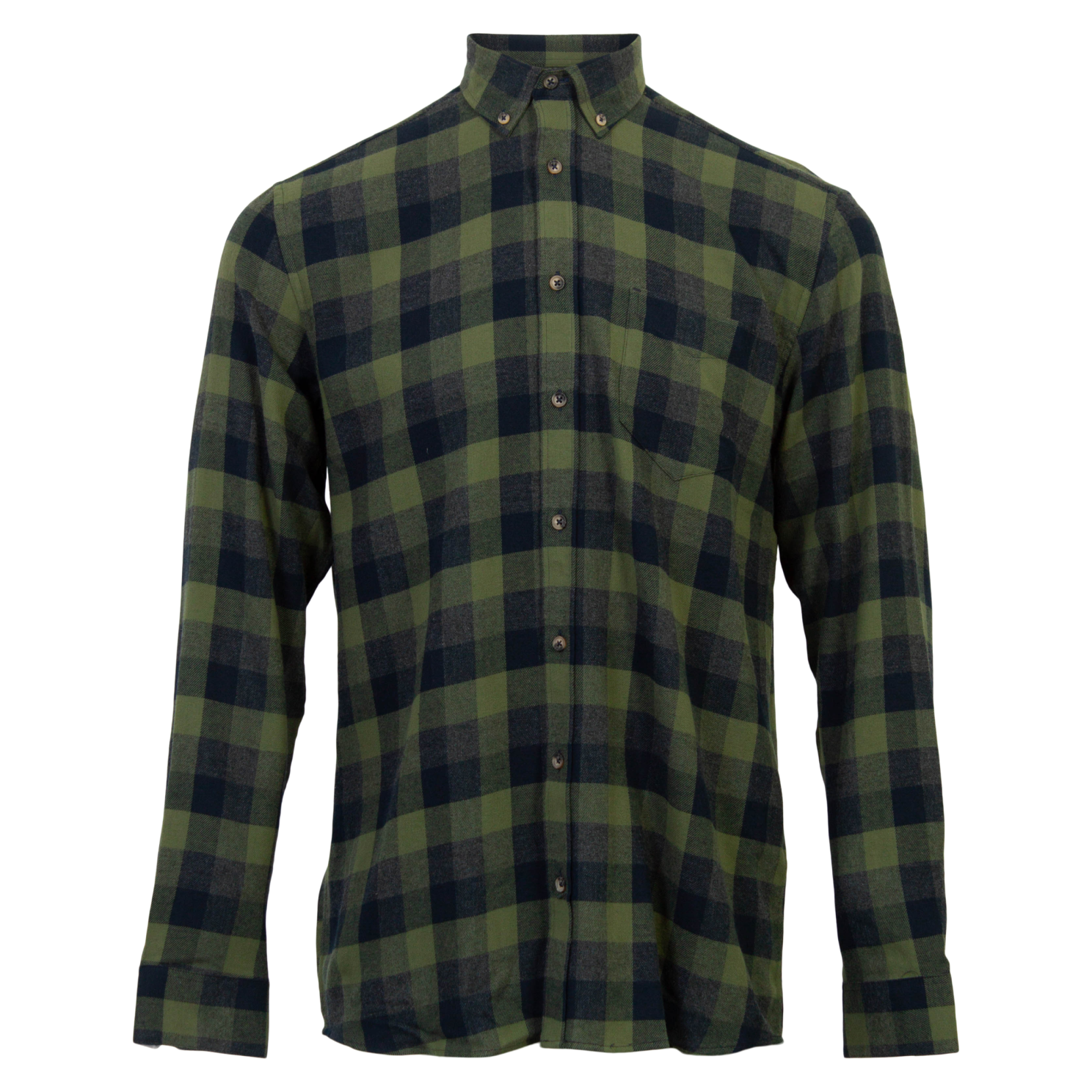 Vito Farmer Herreskjorte i Army Green – Plus Size Tilbud!