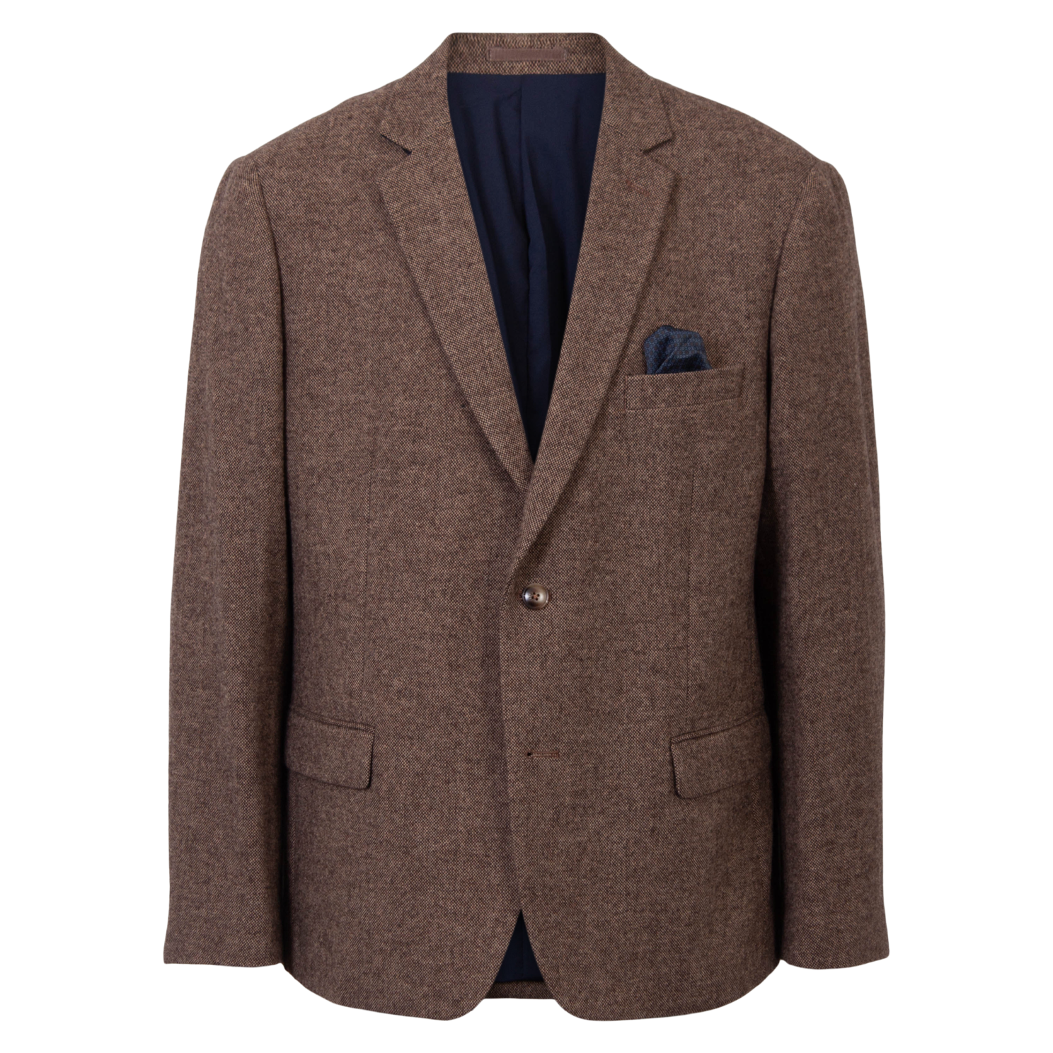 Vito Genova Herre Blazer Plus Size - Wood - Fantastisk Tilbud!