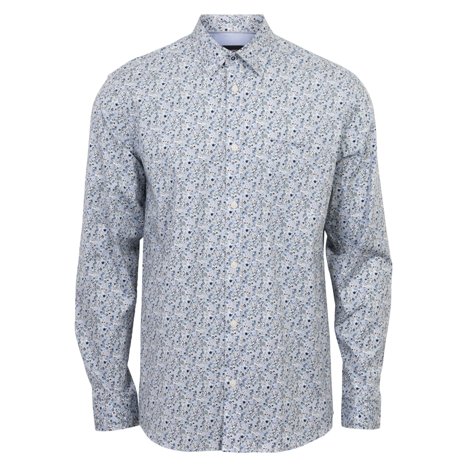 Vito Oliver Herre Skjorte med Blomsterprint - Elegant Stil