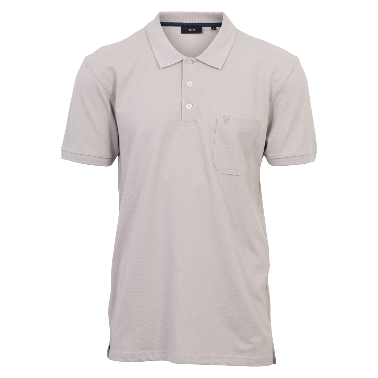 Vito Roger Herre Polo i Sand – Plus Size Udsalg!