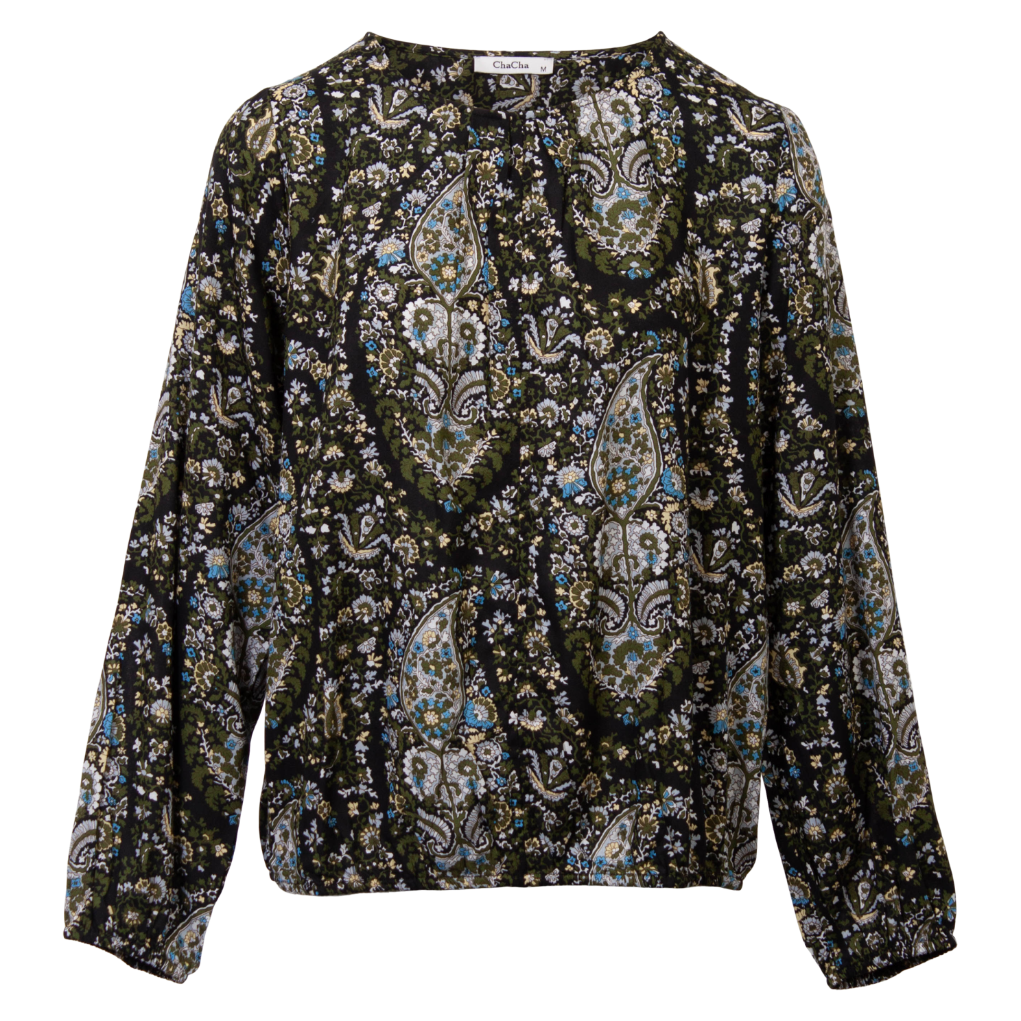 Elegant Grøn Plus Size Bluse til Festlige Anledninger