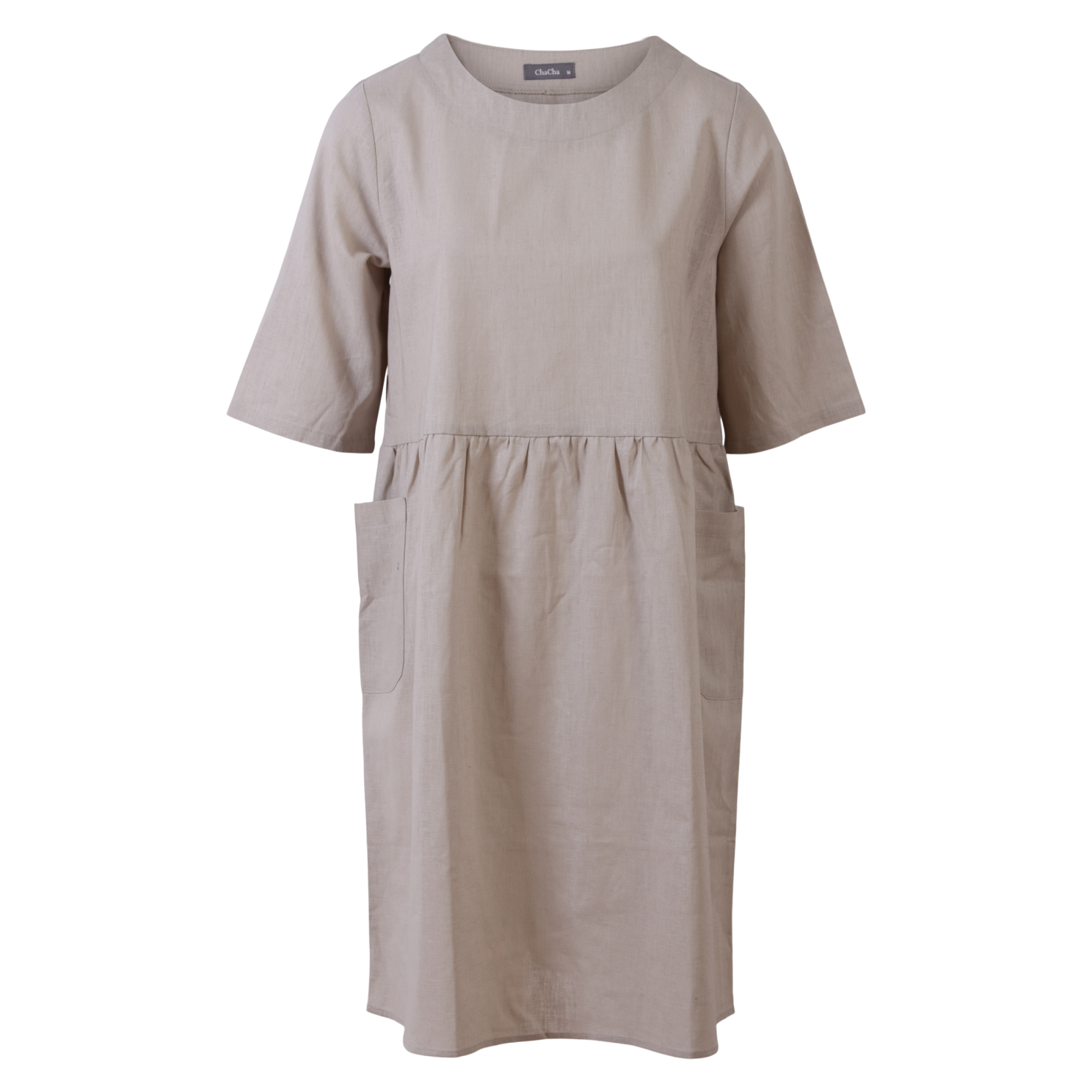Zbyz Beige Damekjole med Lommer – Fantastisk Tilbud!