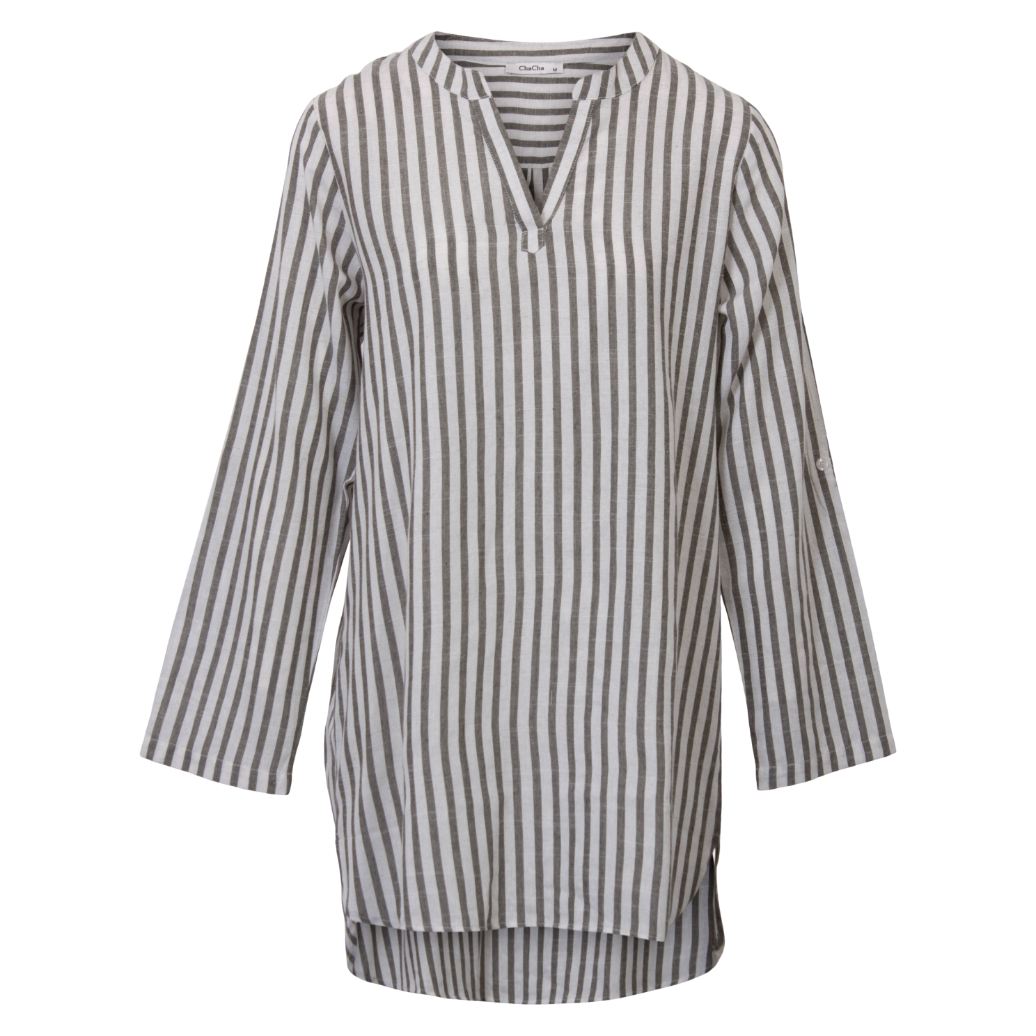 Zbyz Khaki Hørmix Tunika til Dame – Plus Size Udsalg!